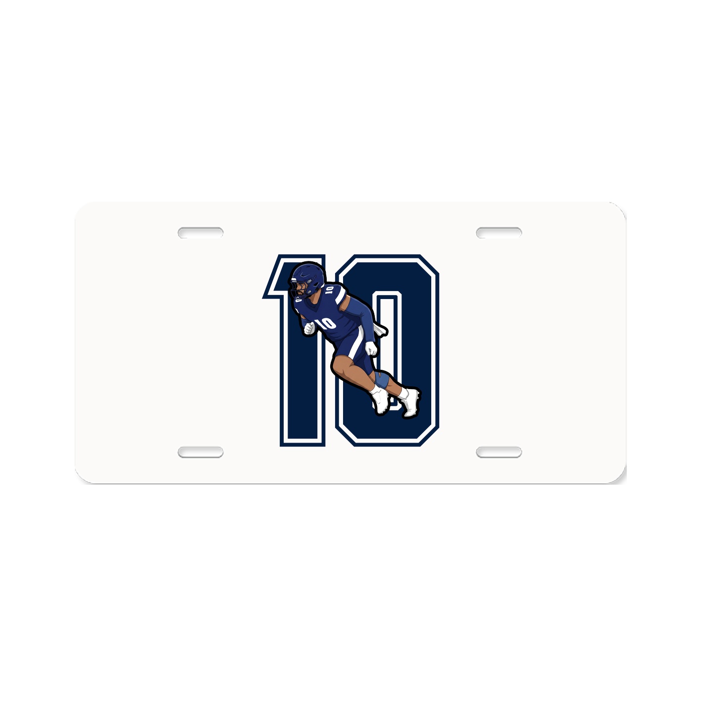 License Plate — Number in Classic