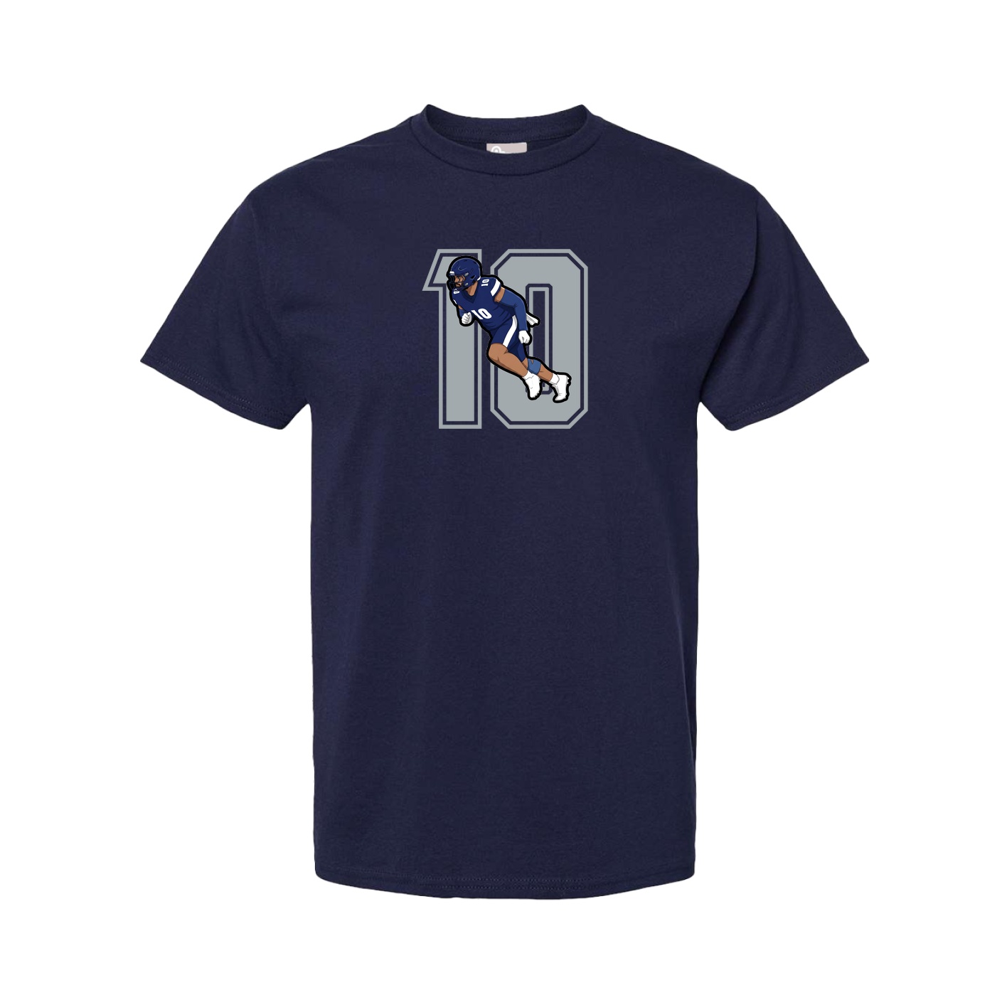 Youth Tee — Number in Navy