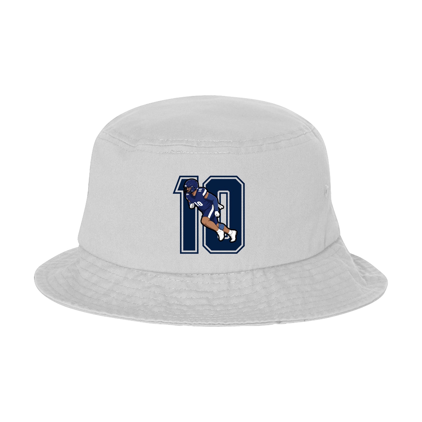 Bucket Cap — Number in White