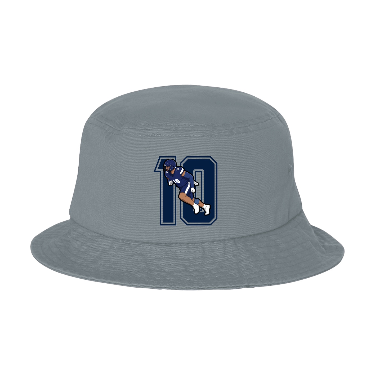 Bucket Cap — Number in Grey