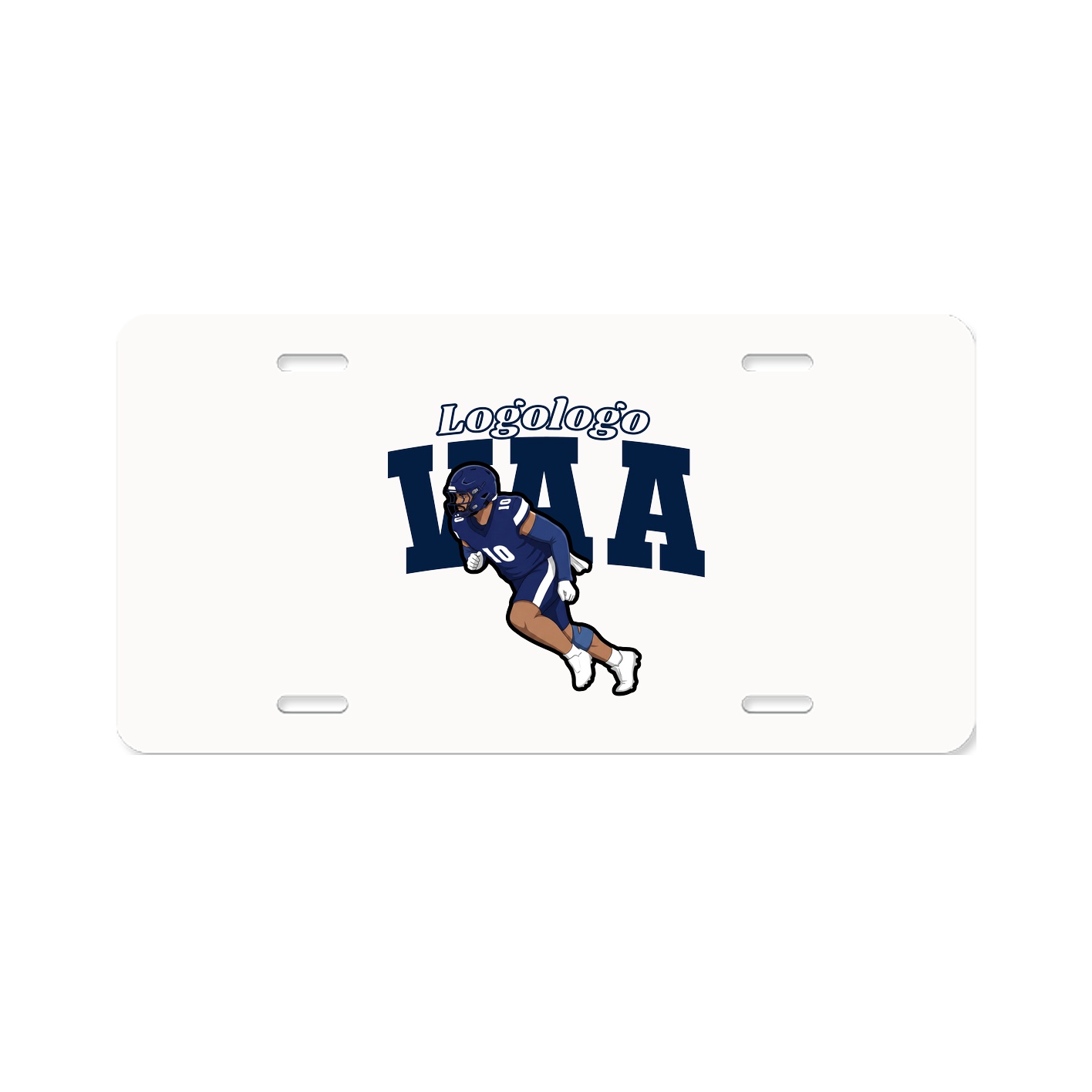 License Plate — Name Arch in Classic