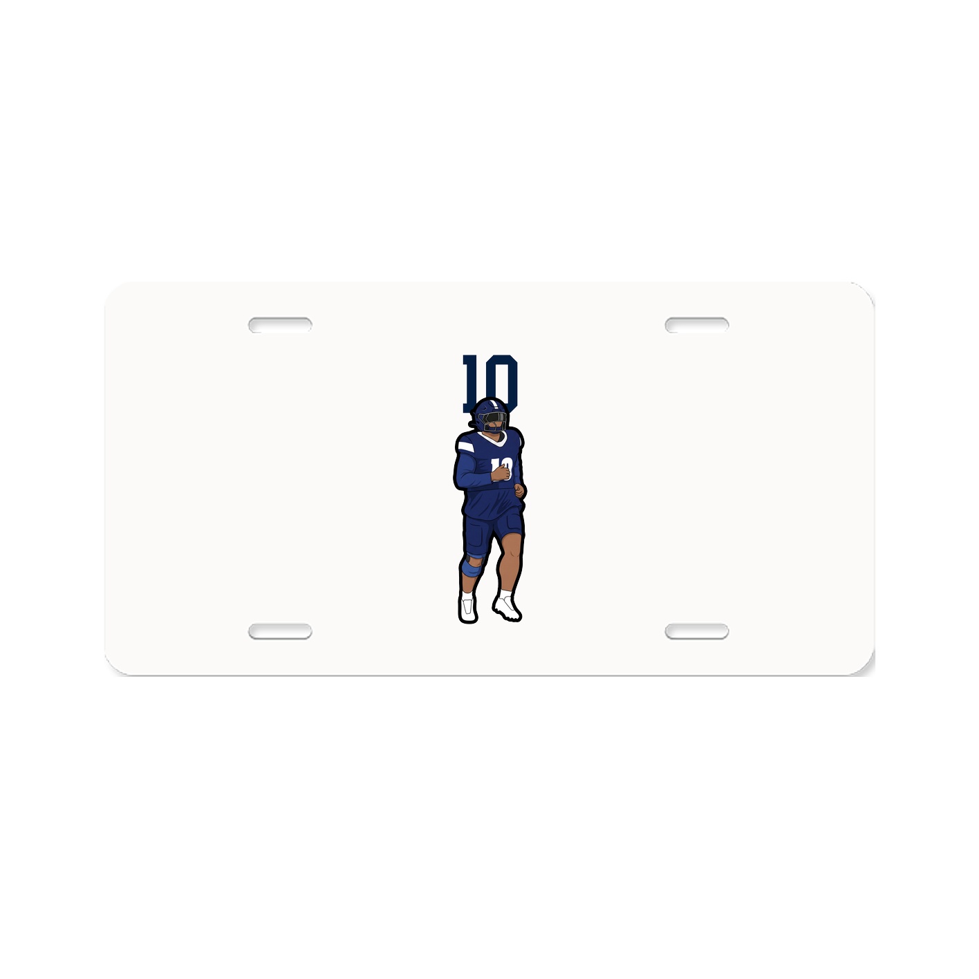 License Plate — Number Top in Classic