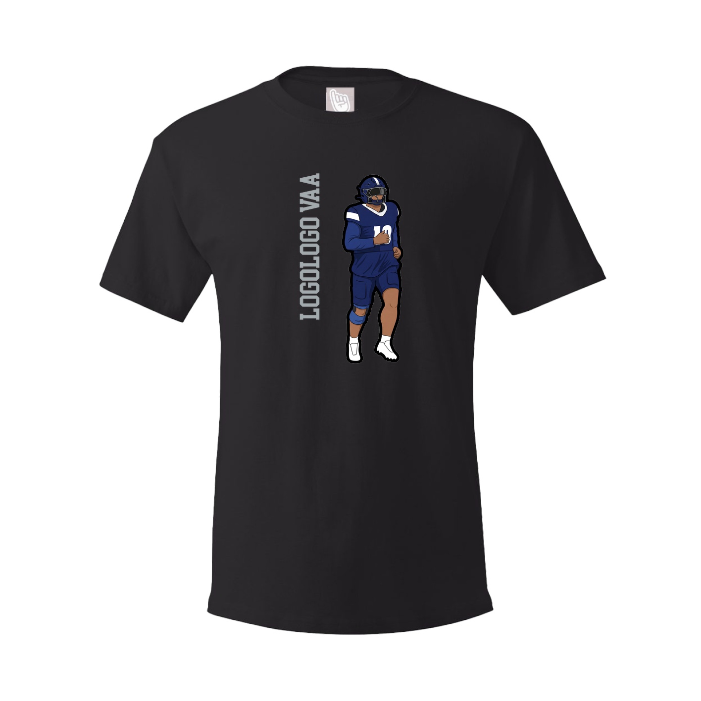 Tee — Name Vertical in Black