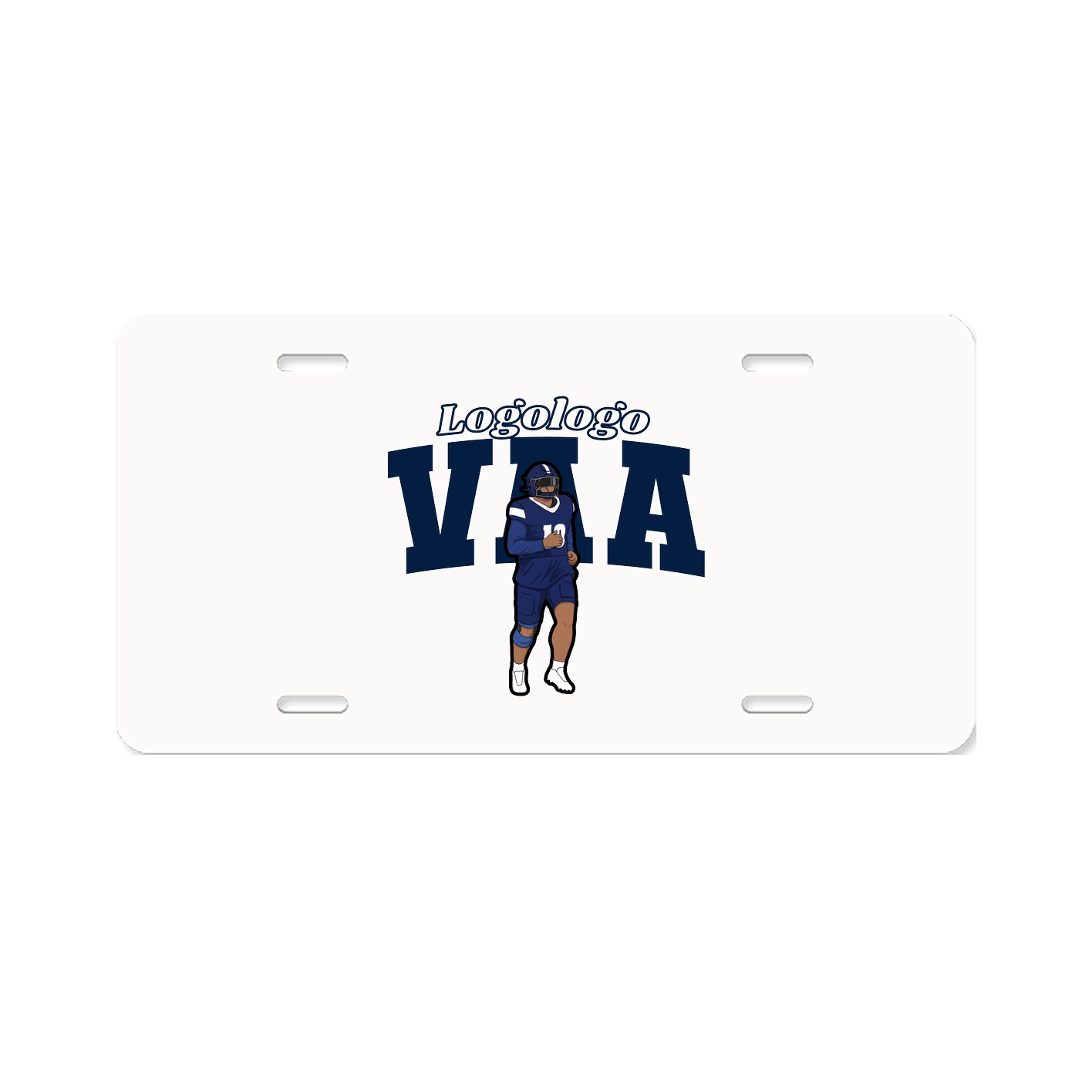 License Plate — Name Arch in Classic