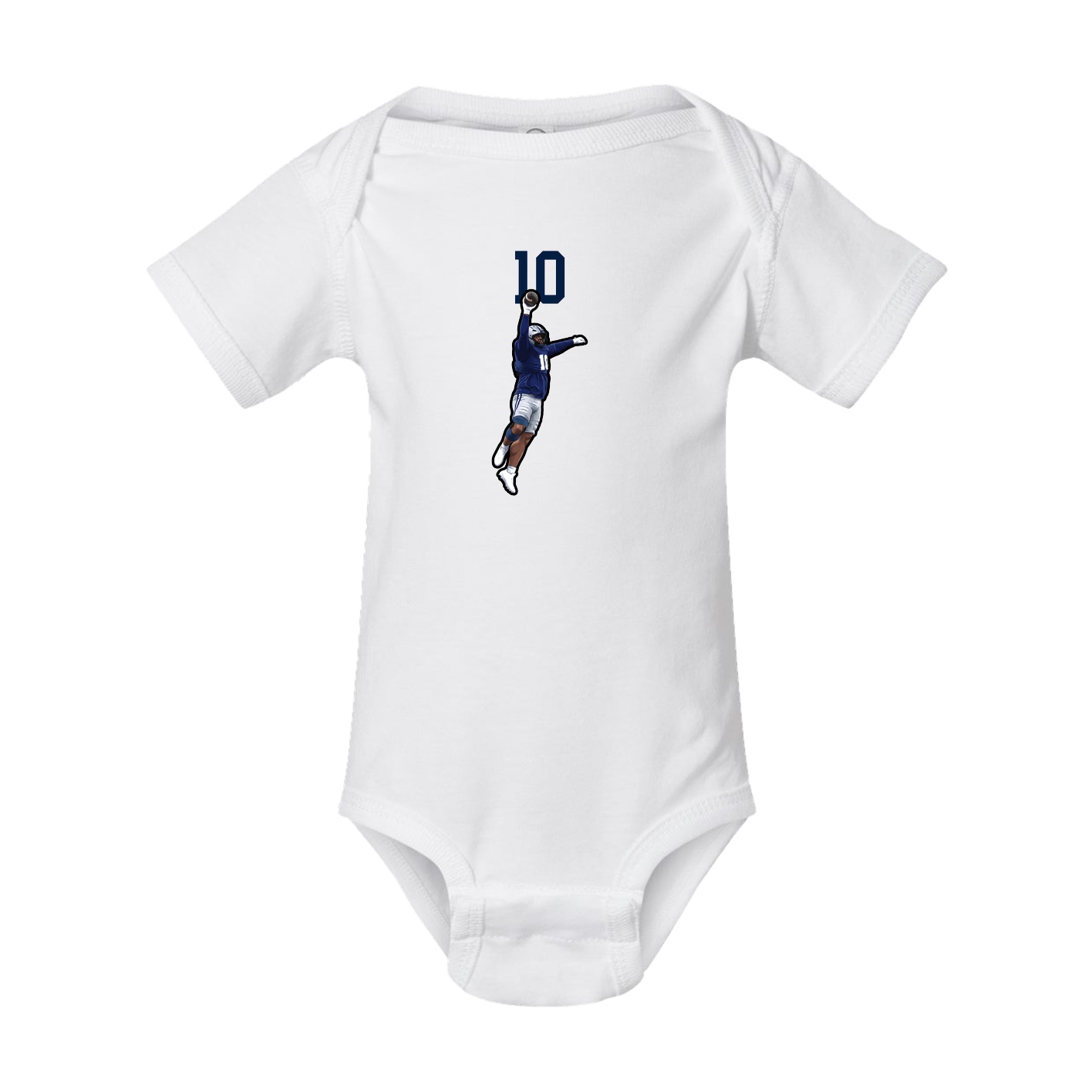 Baby Onesie — Number Top in White