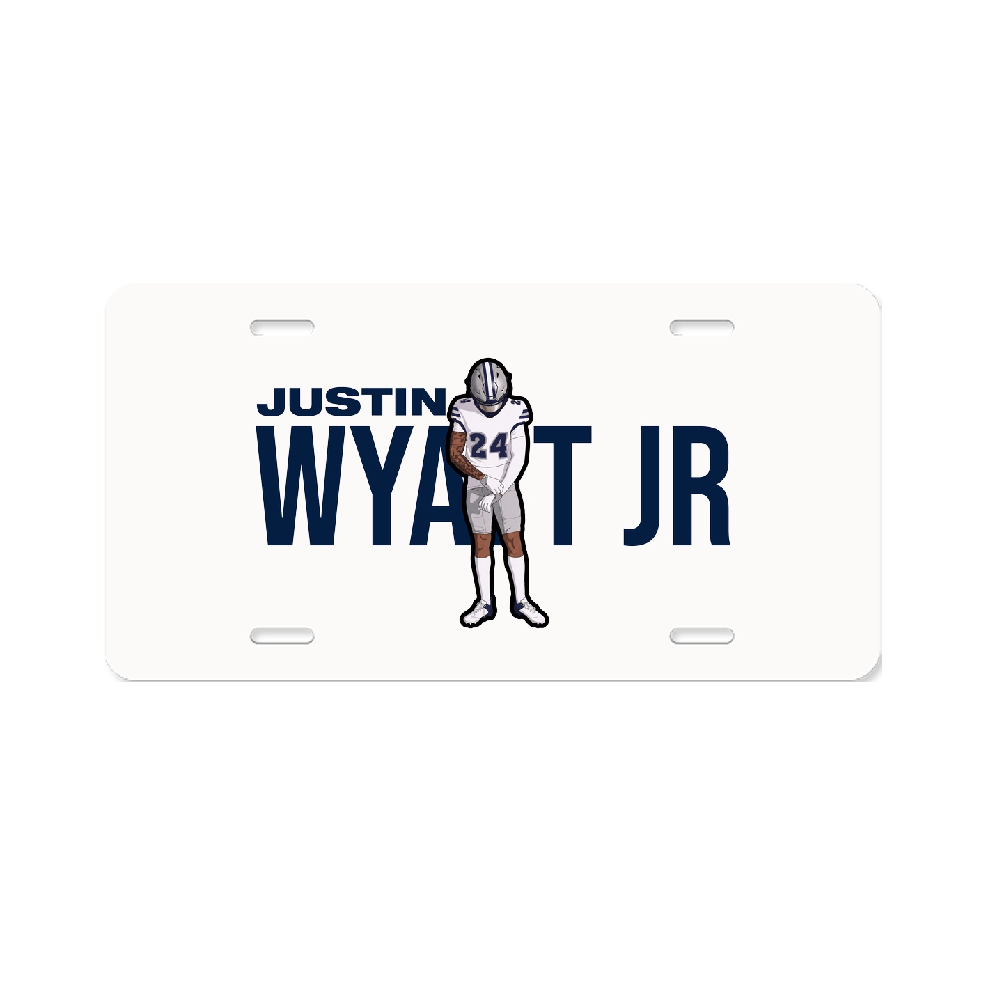License Plate — Player Name in Classic
