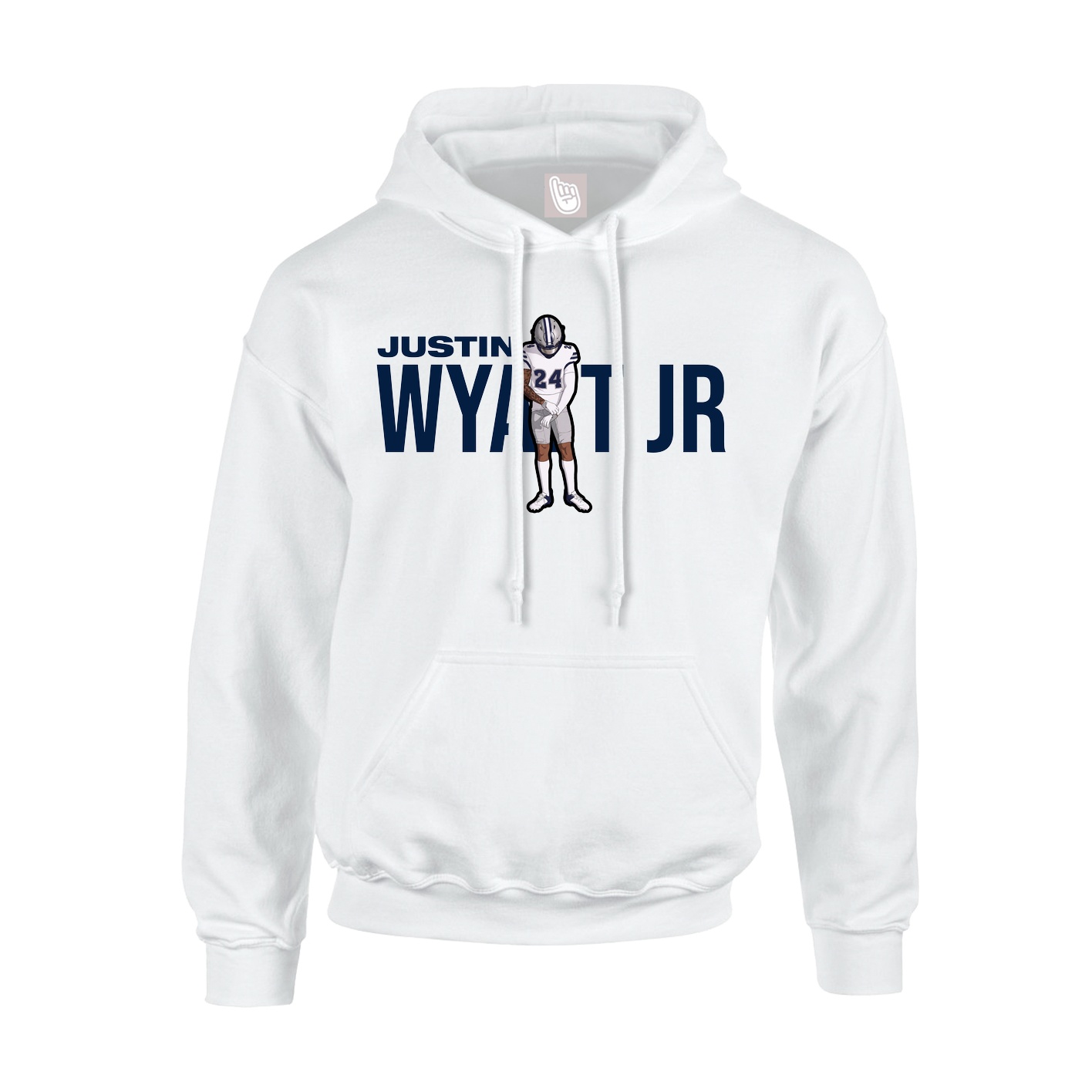 Hoodie — Player Name in White