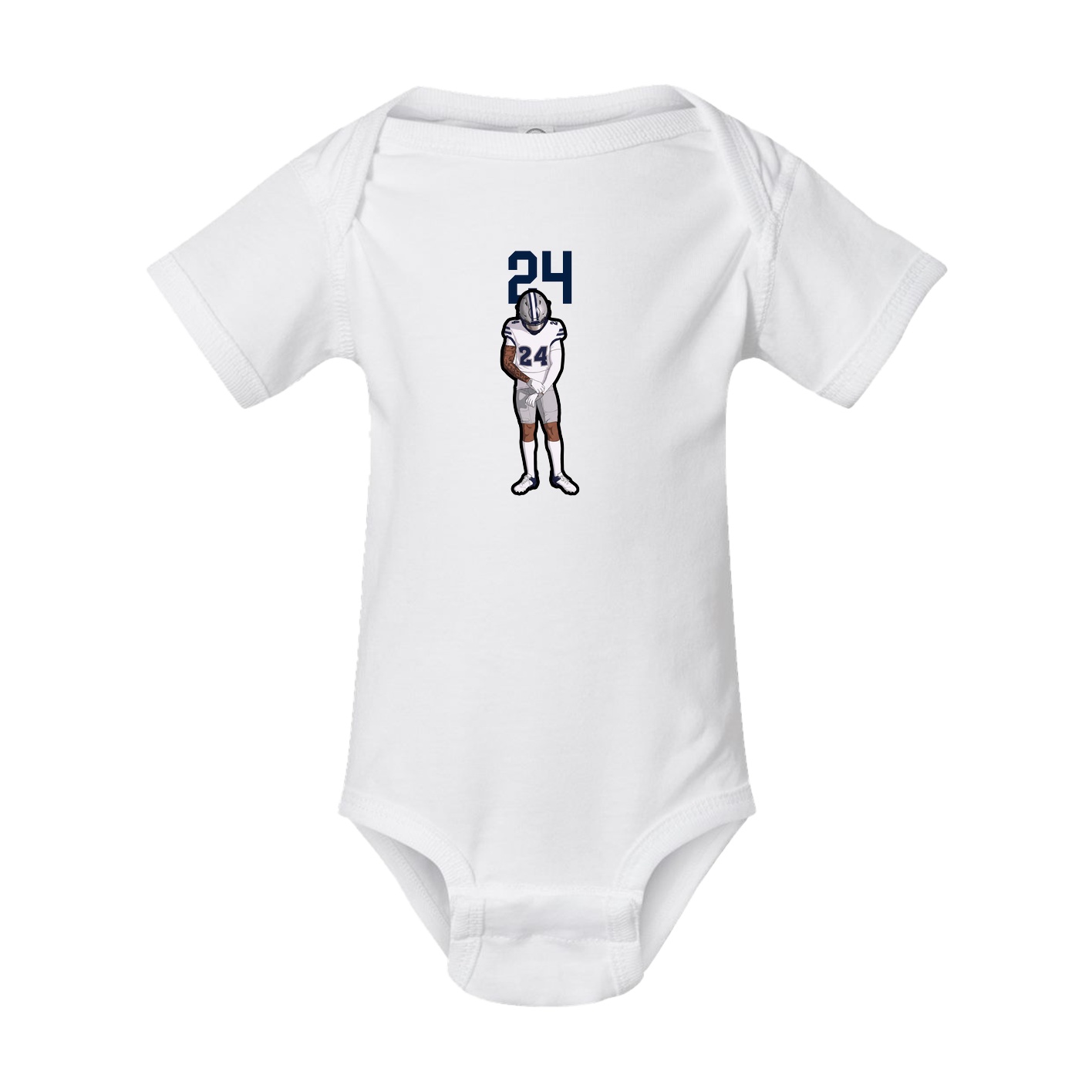 Baby Onesie — Number Top in White