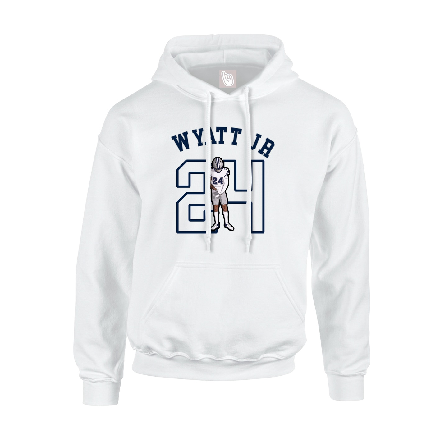 Youth Hoodie — Shirsey Arch in White