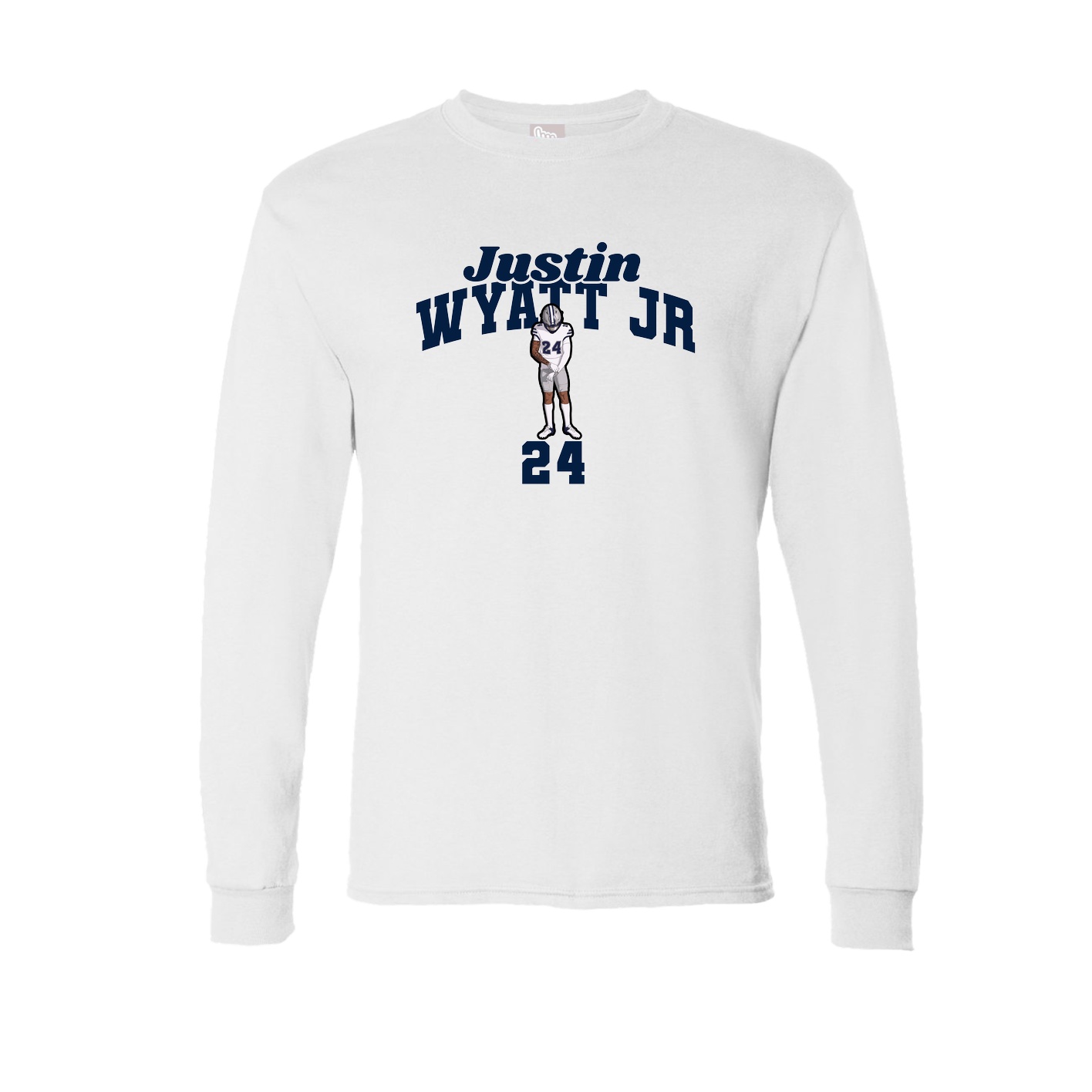 Long Sleeve Tee — Signature Arch in White