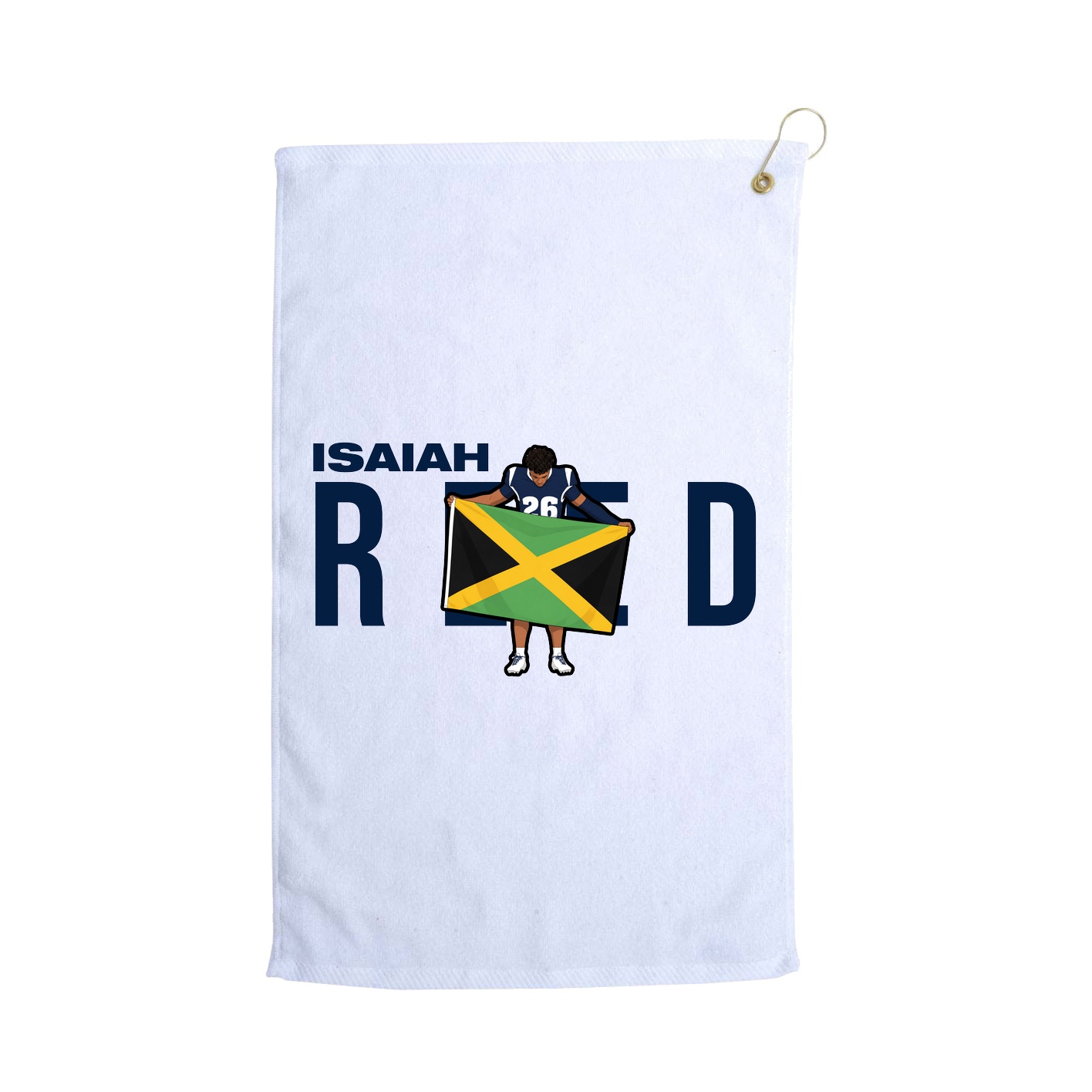 Golf Towel — Player Name in White