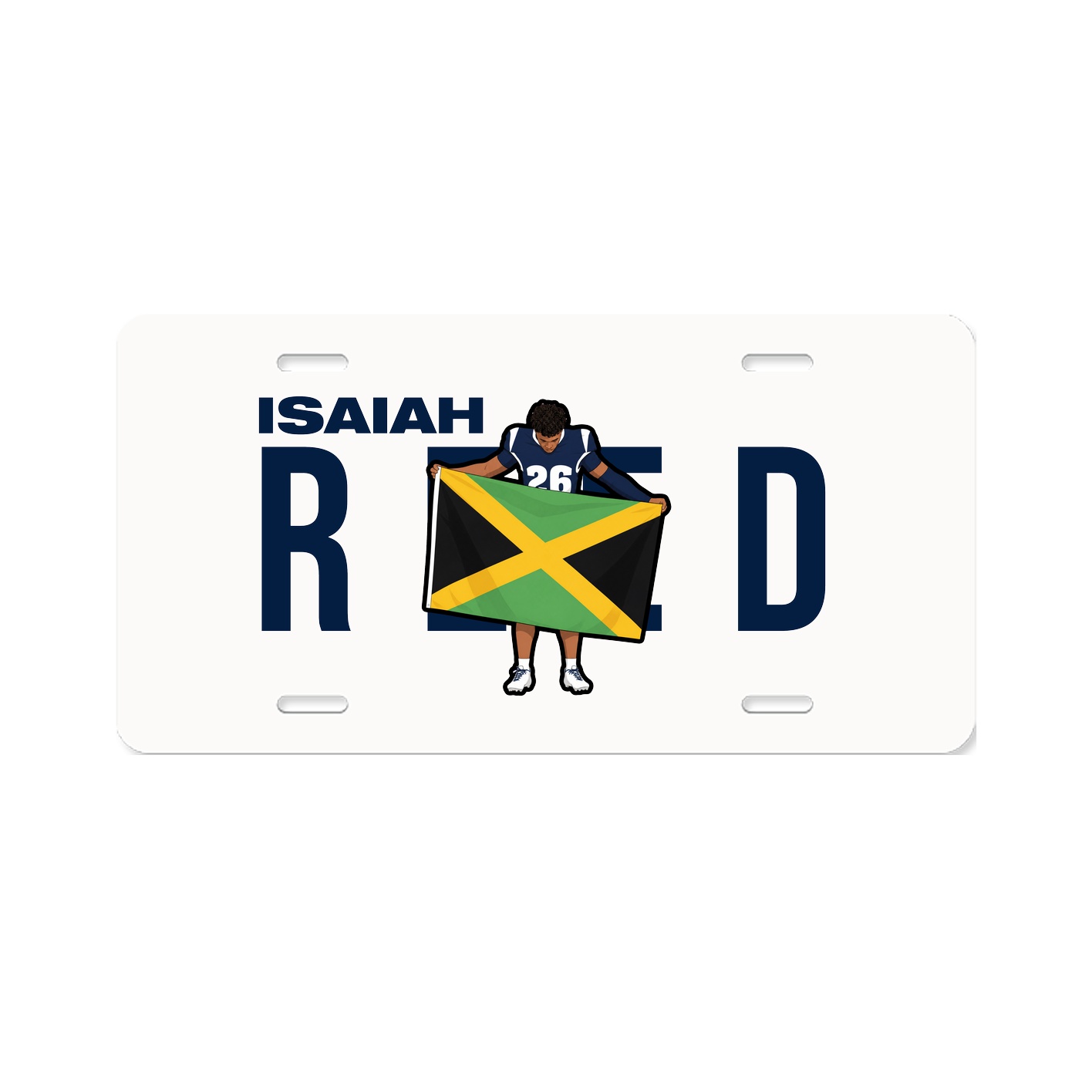License Plate — Player Name in Classic