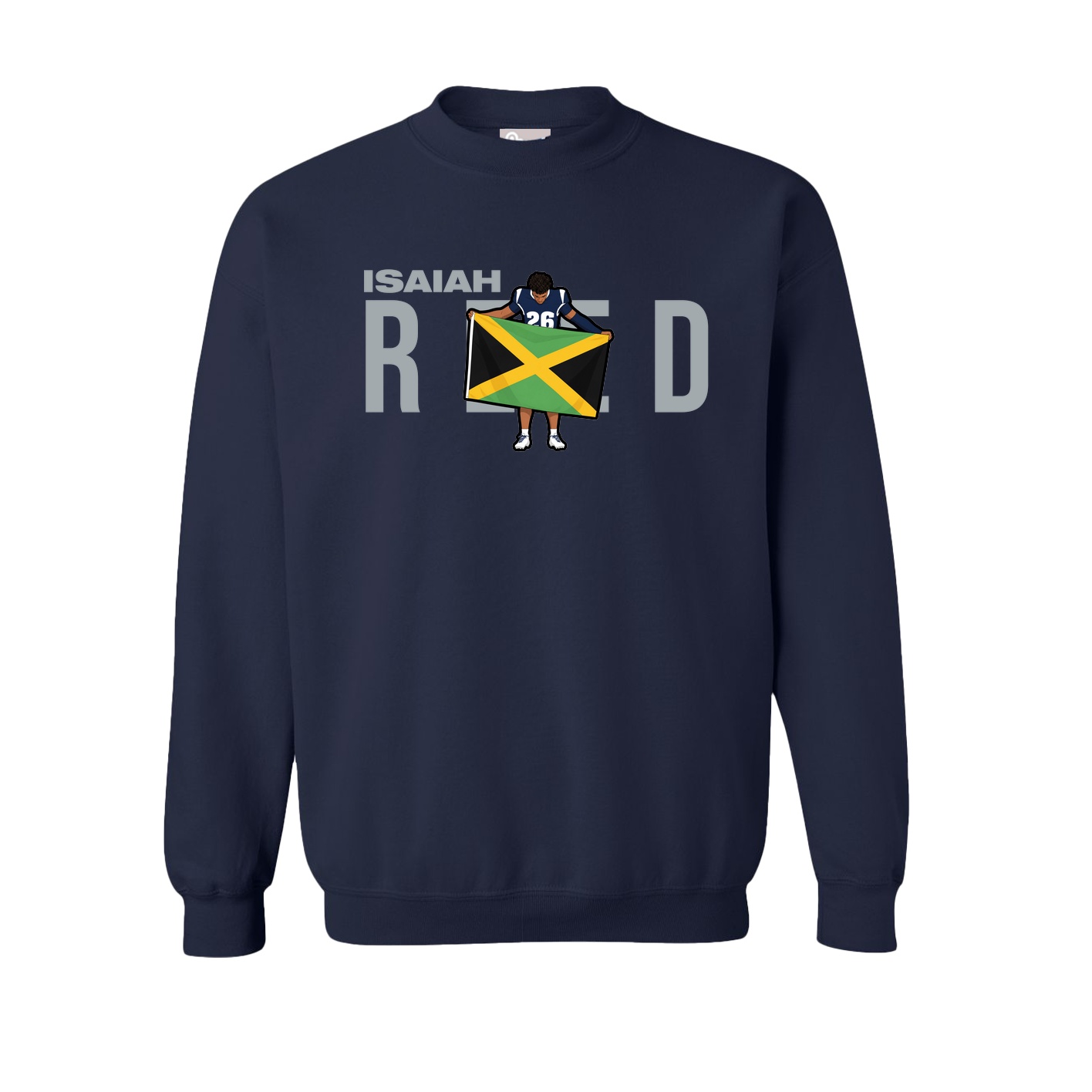 Fleece Crew — Player Name in Navy