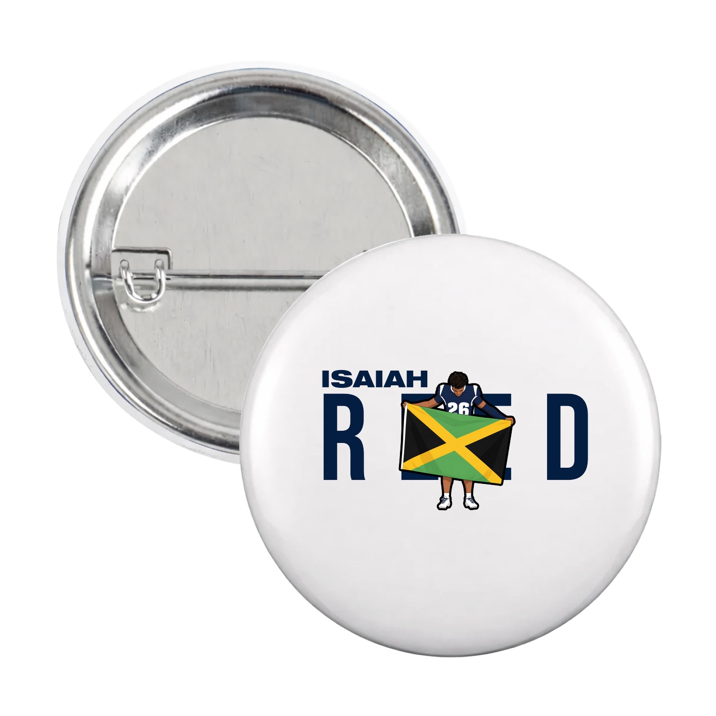 Game Day Button — Player Name in White
