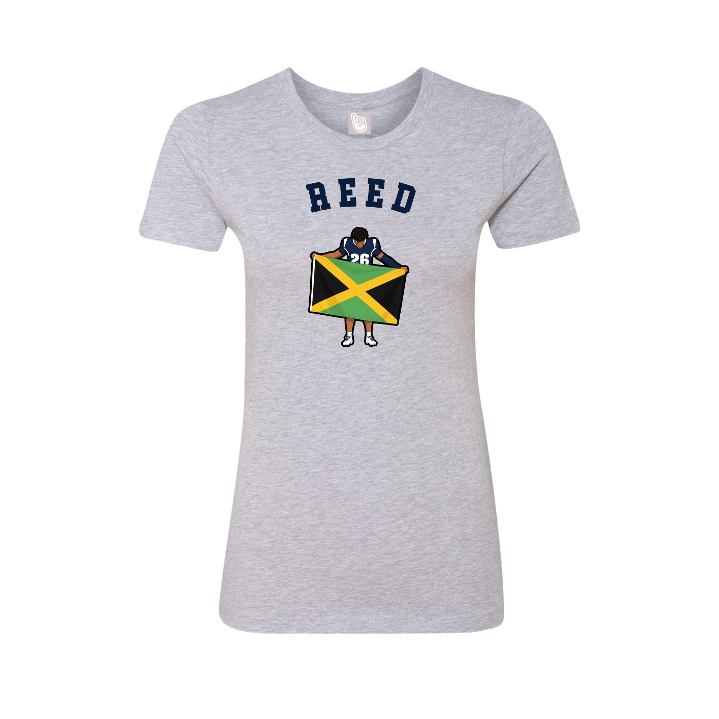 Fitted Women's Tee — Shirsey Arch in Grey