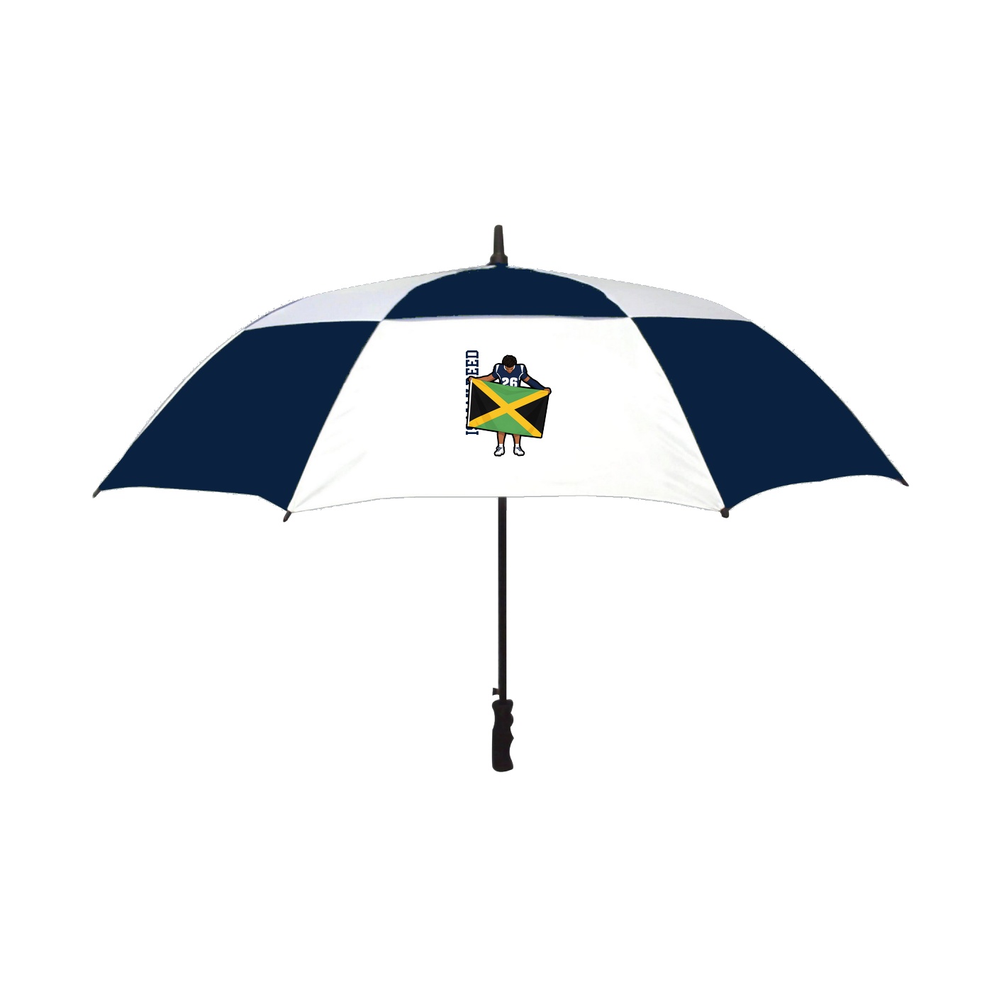 Golf Umbrella — Name Vertical in Navy