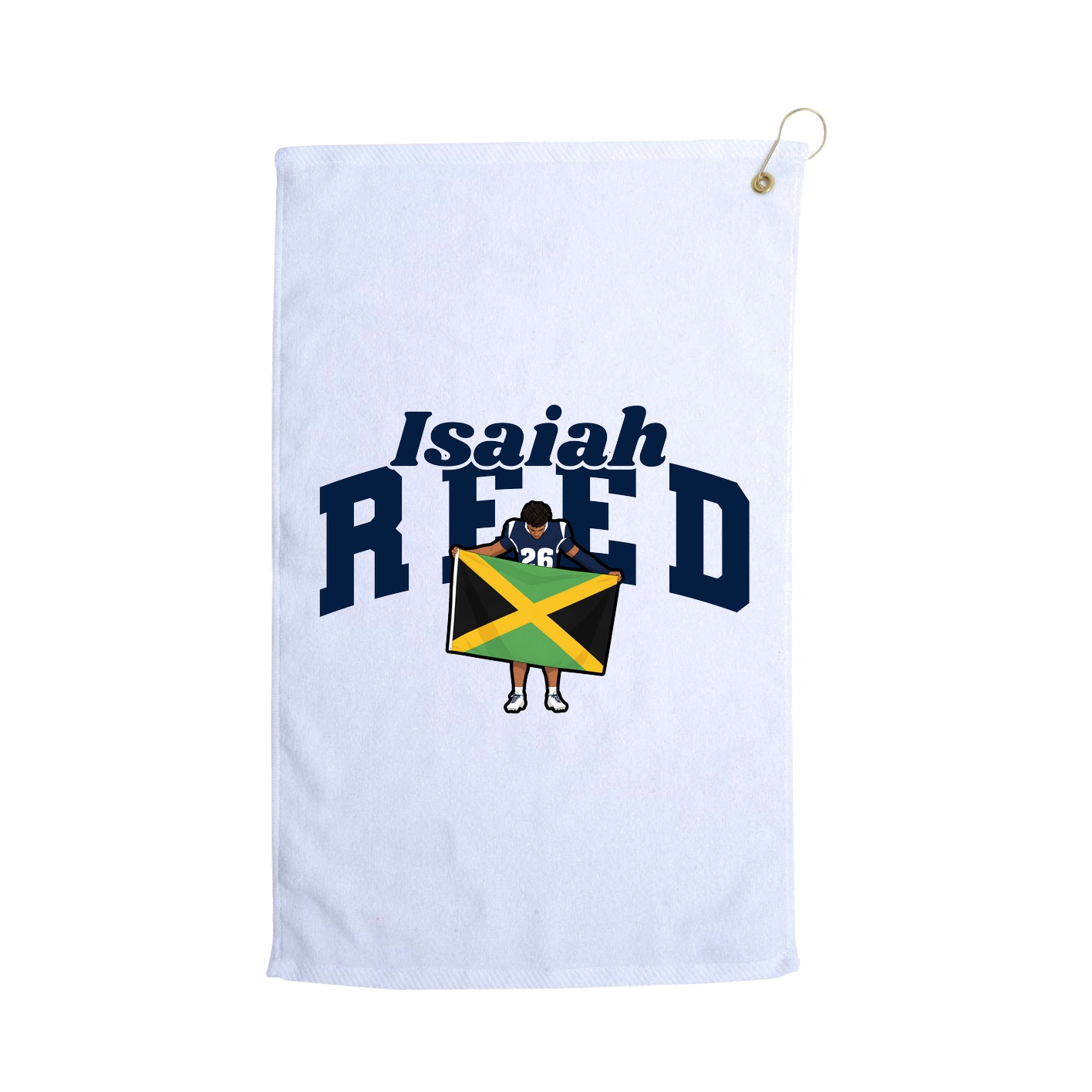 Golf Towel — Signature Arch in White
