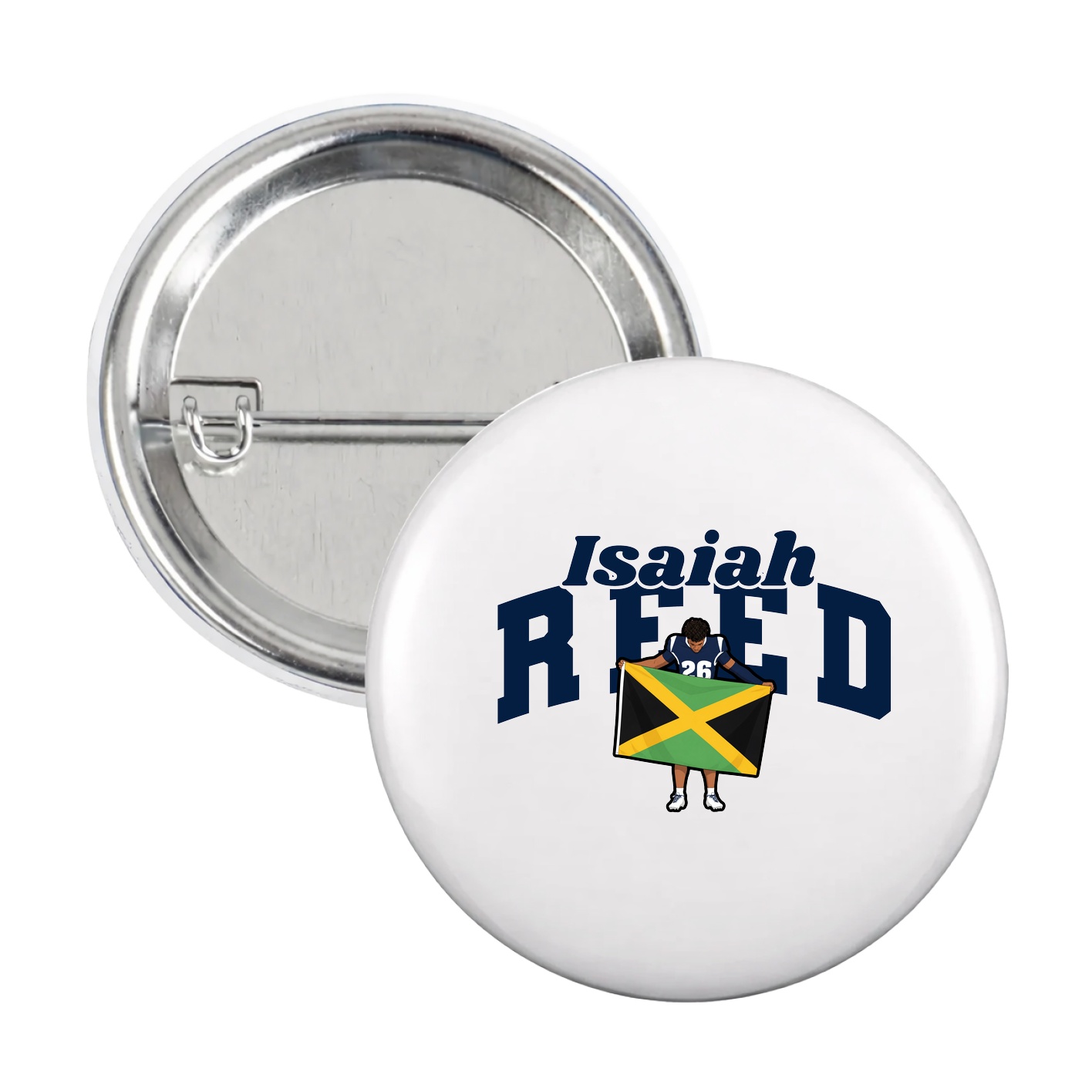 Game Day Button — Signature Arch in White