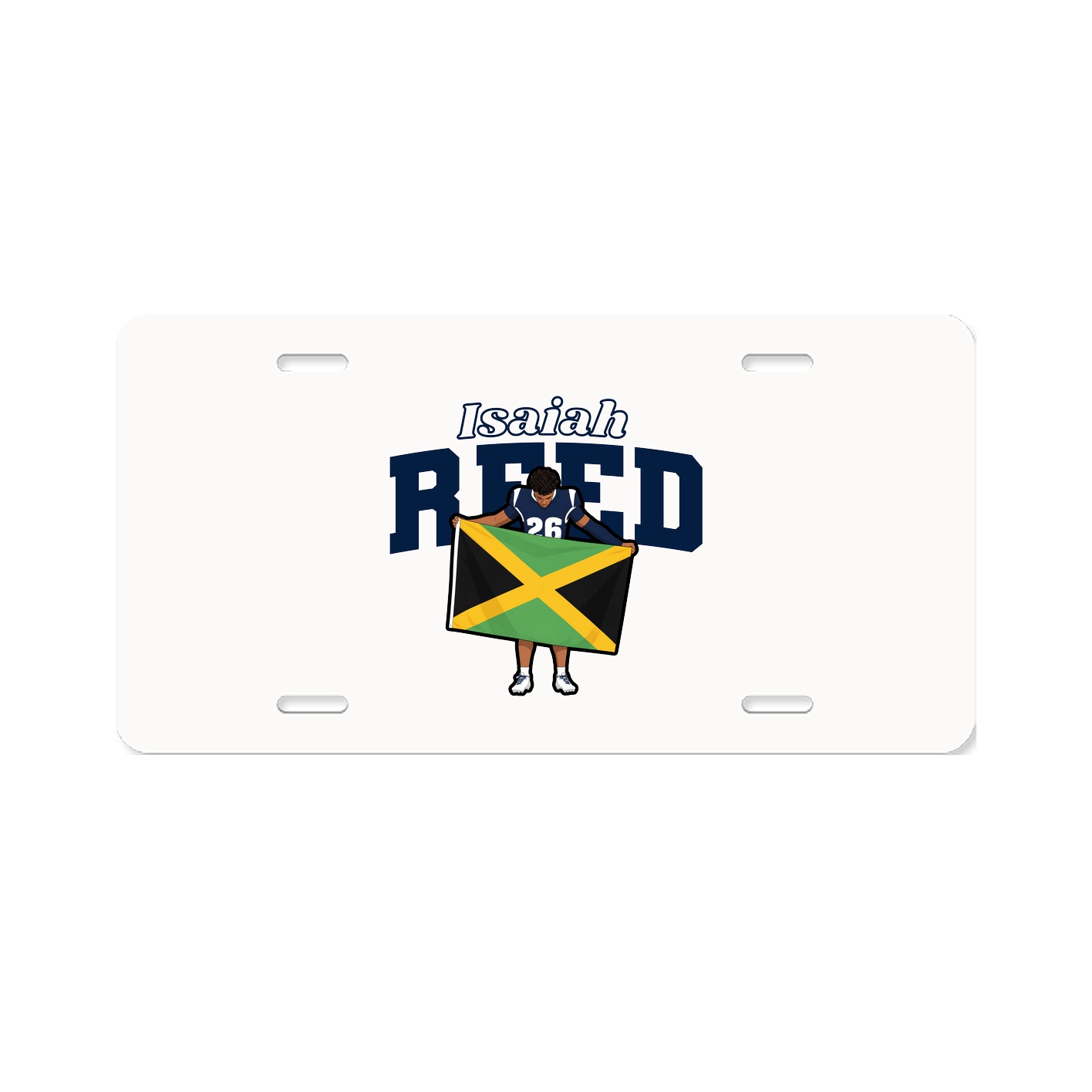 License Plate — Name Arch in Classic
