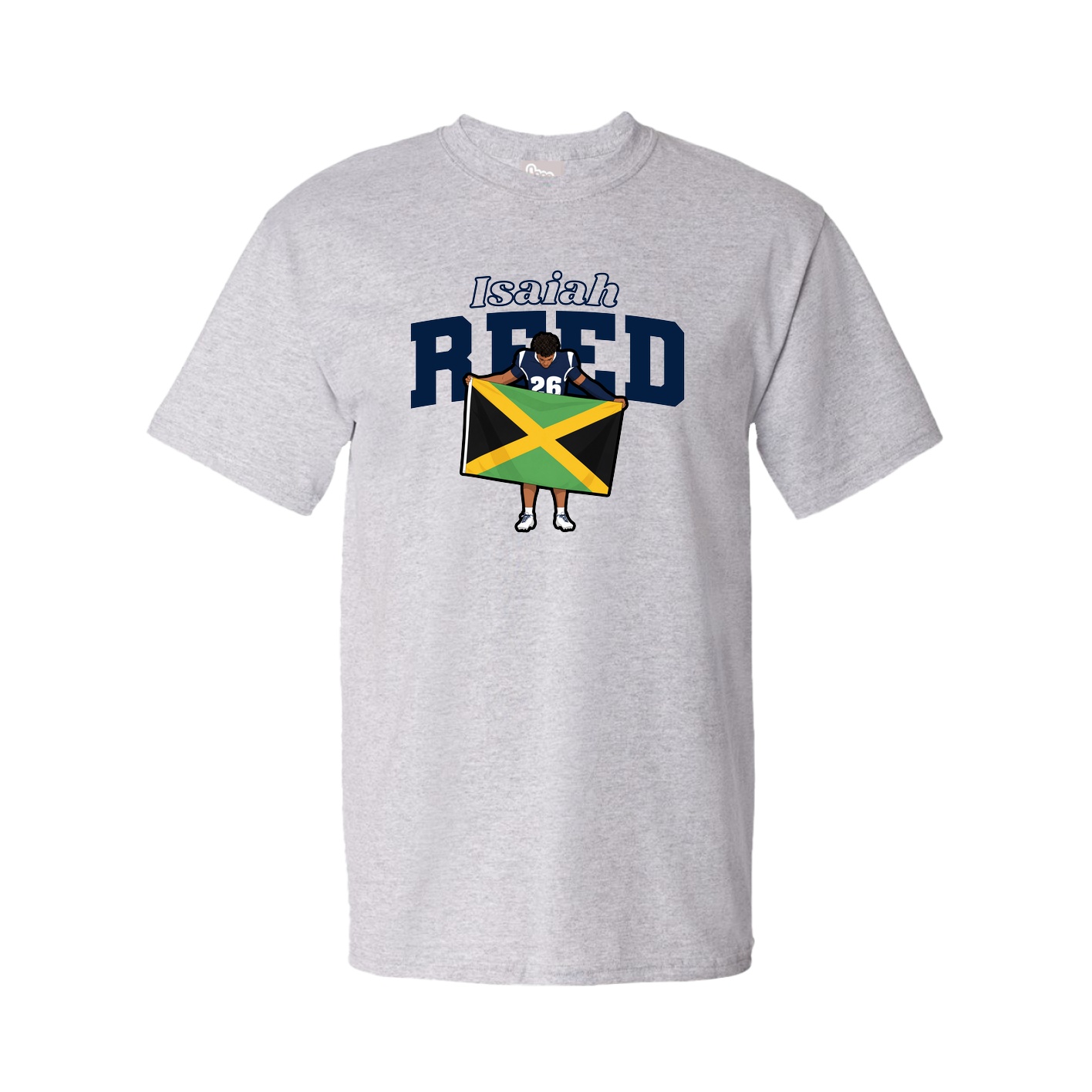 Tee — Name Arch in Grey