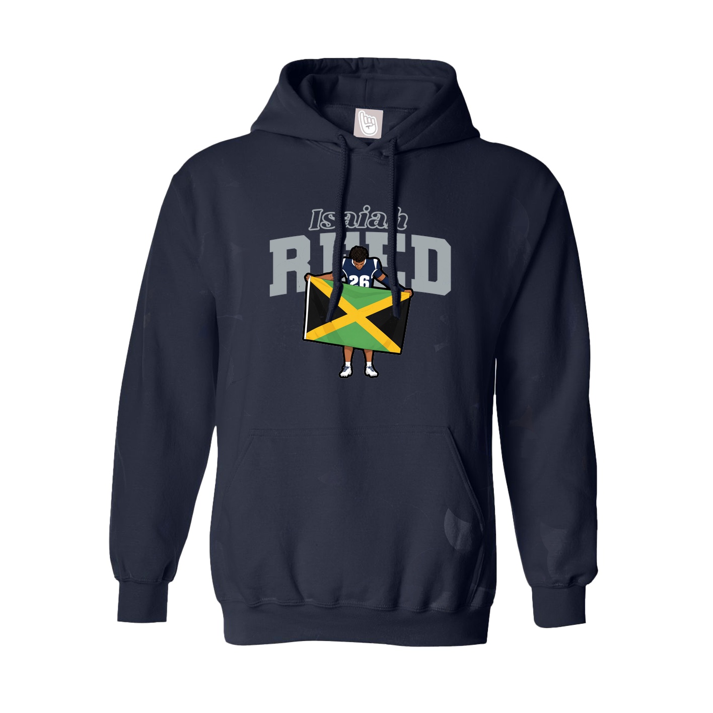 Hoodie — Name Arch in Navy