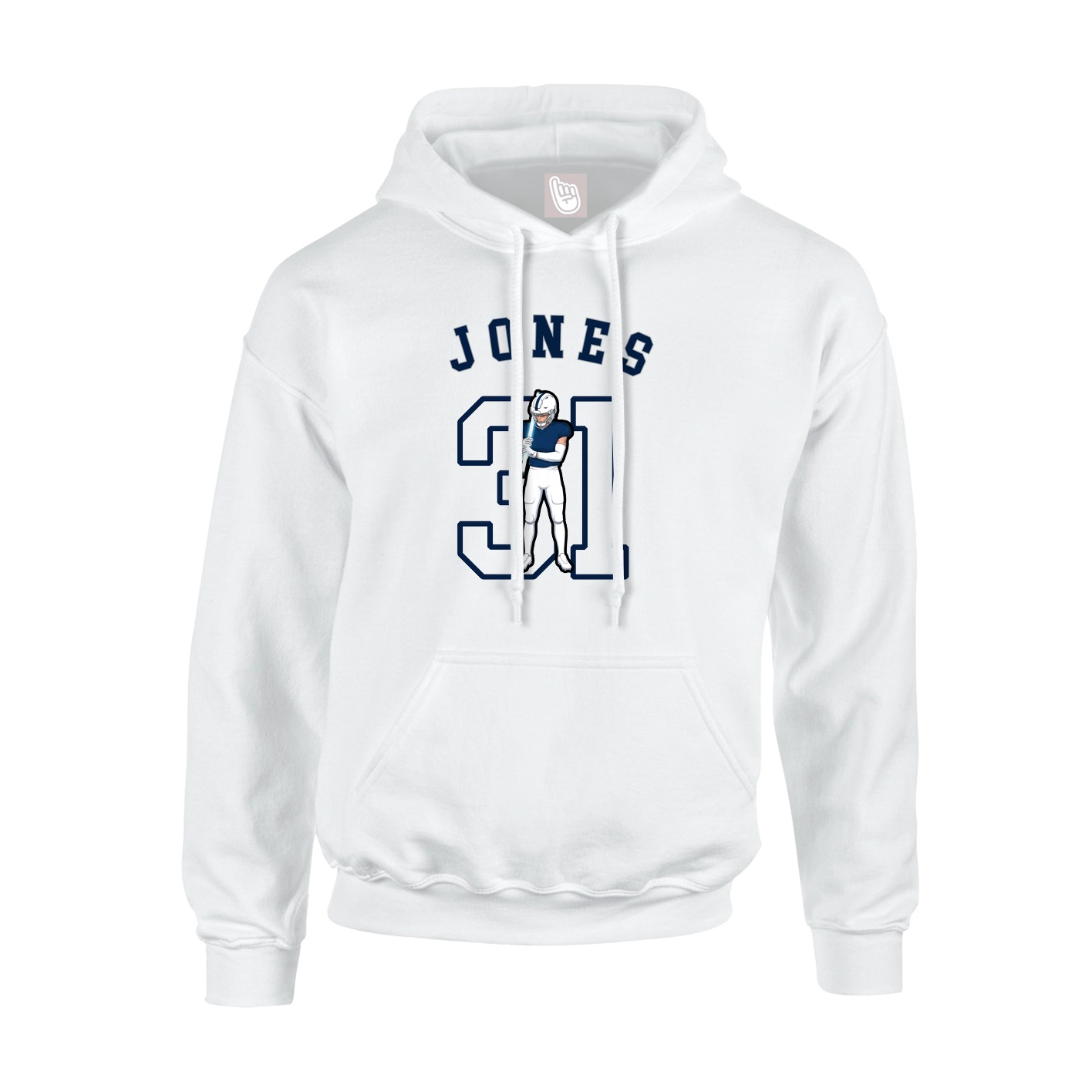 Youth Hoodie — Shirsey Arch in White