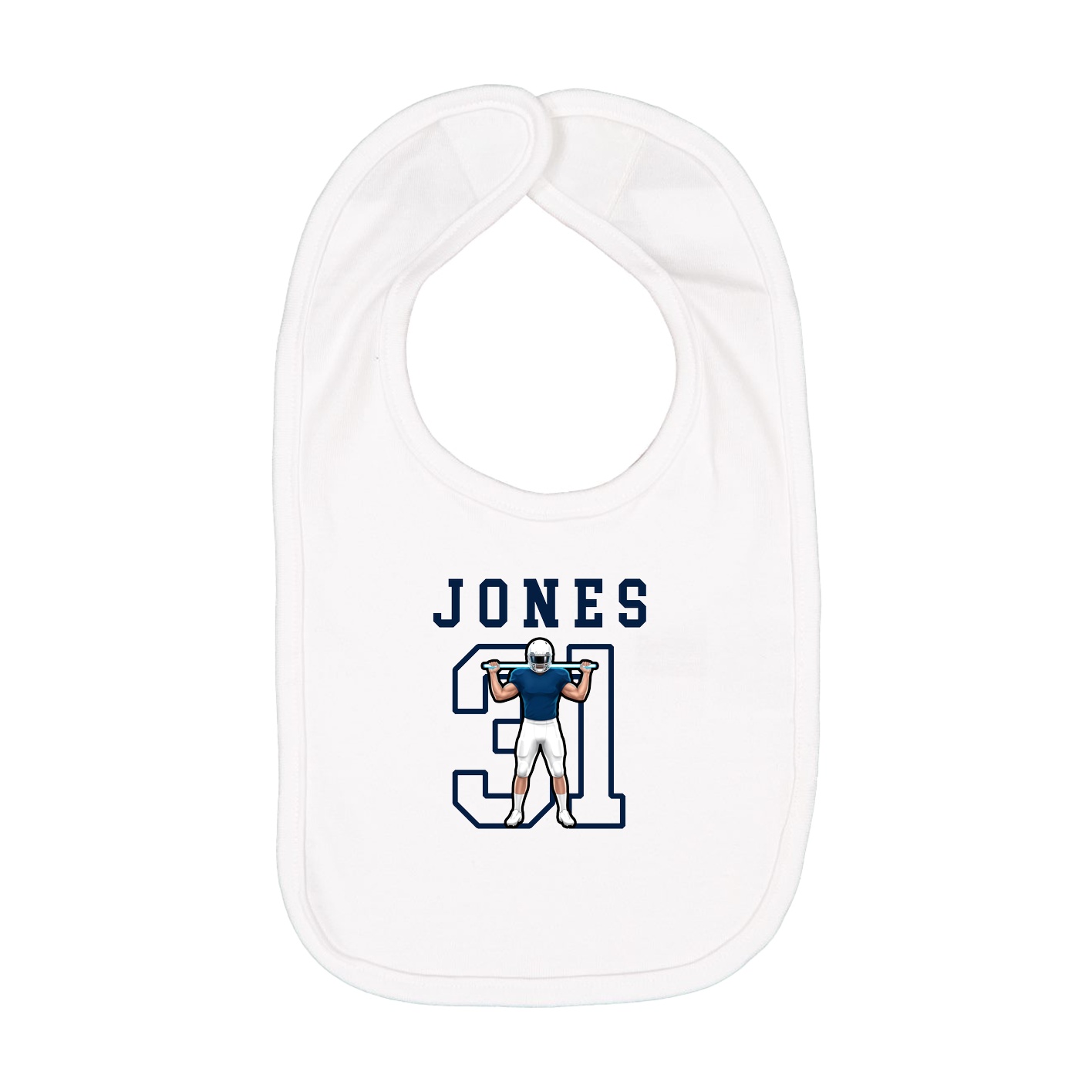 Infant Bib — Shirsey in White