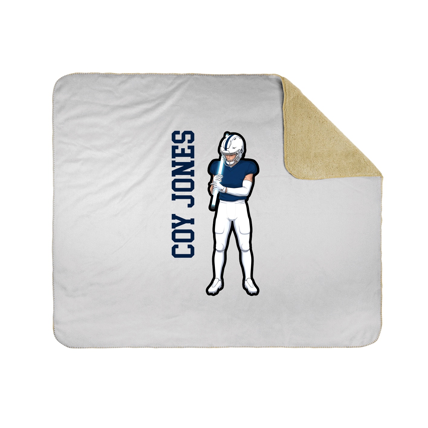50x60 Sherpa Lined Throw Blanket