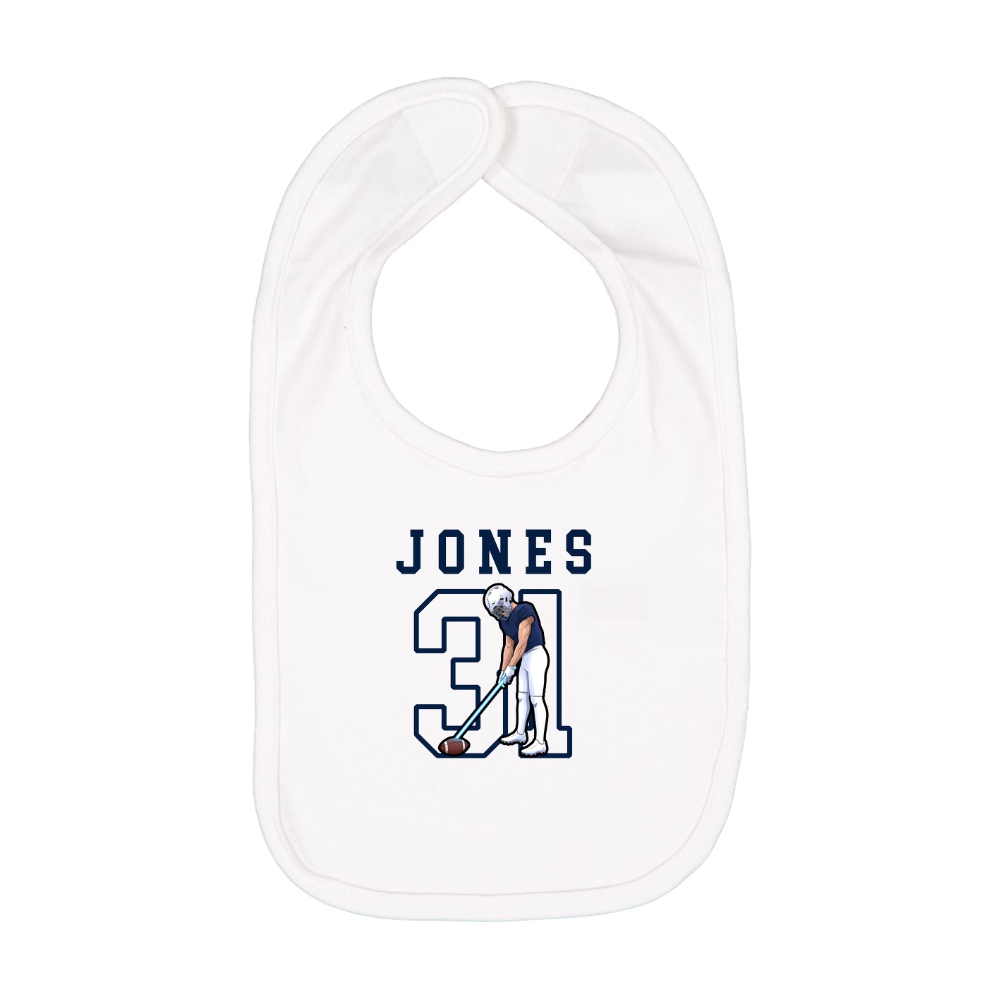 Infant Bib — Shirsey in White