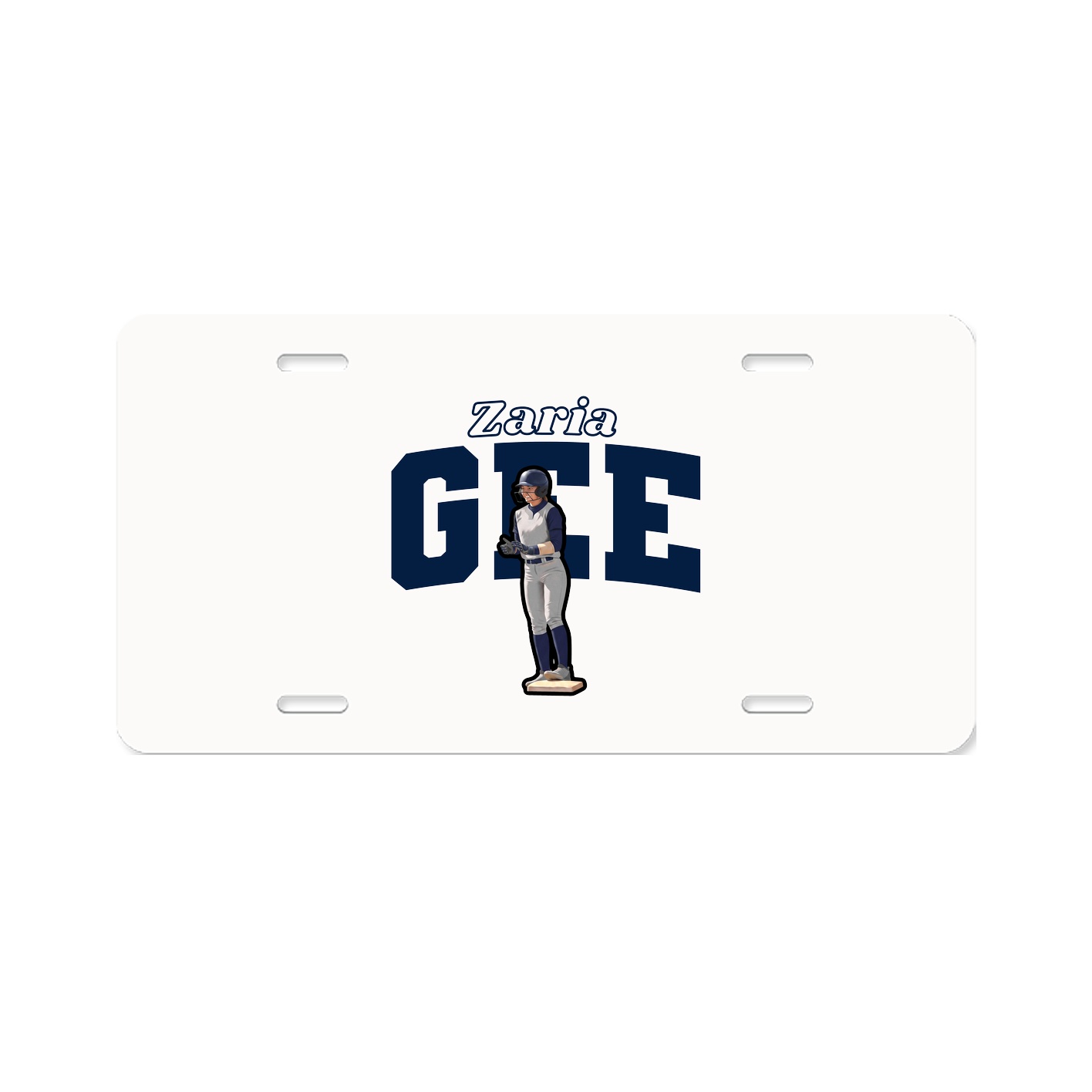 License Plate — Name Arch in Classic