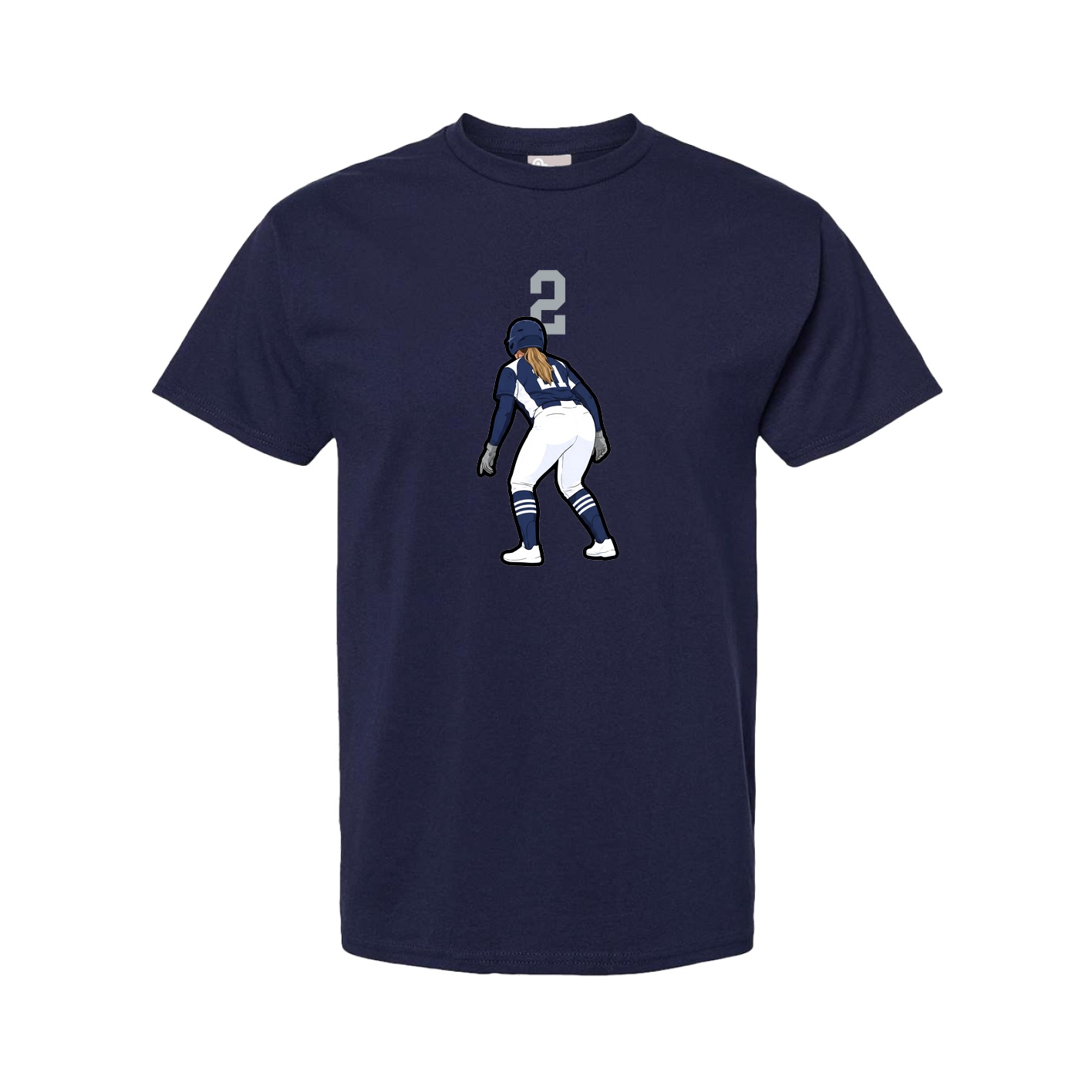 Youth Tee — Number Top in Navy