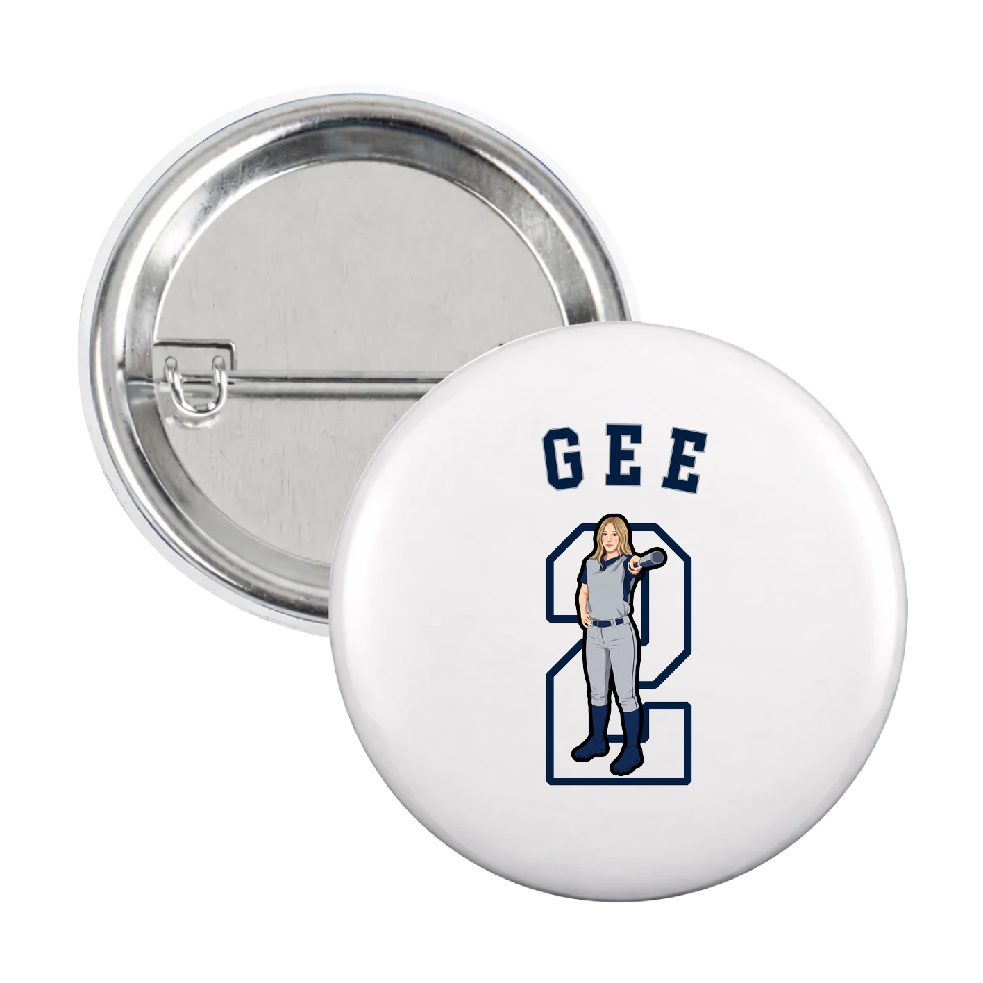 Game Day Button — Shirsey Arch in White