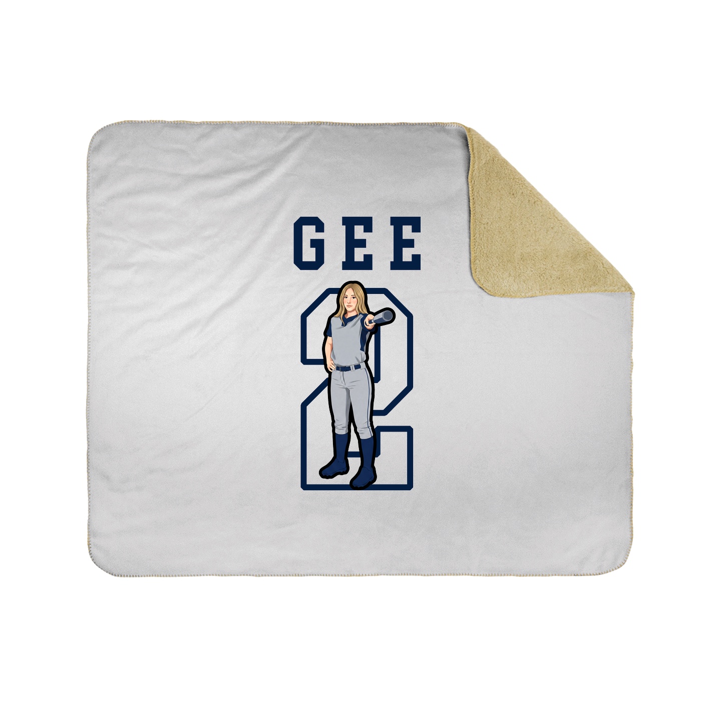 50x60 Sherpa Lined Throw Blanket