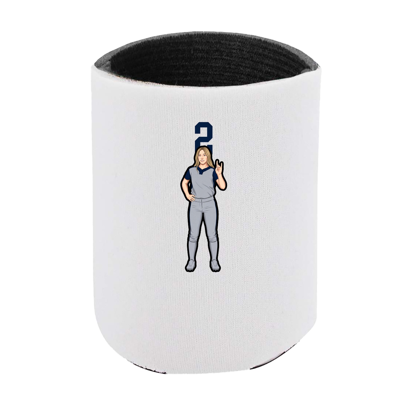 Can Holder — Number Top in White