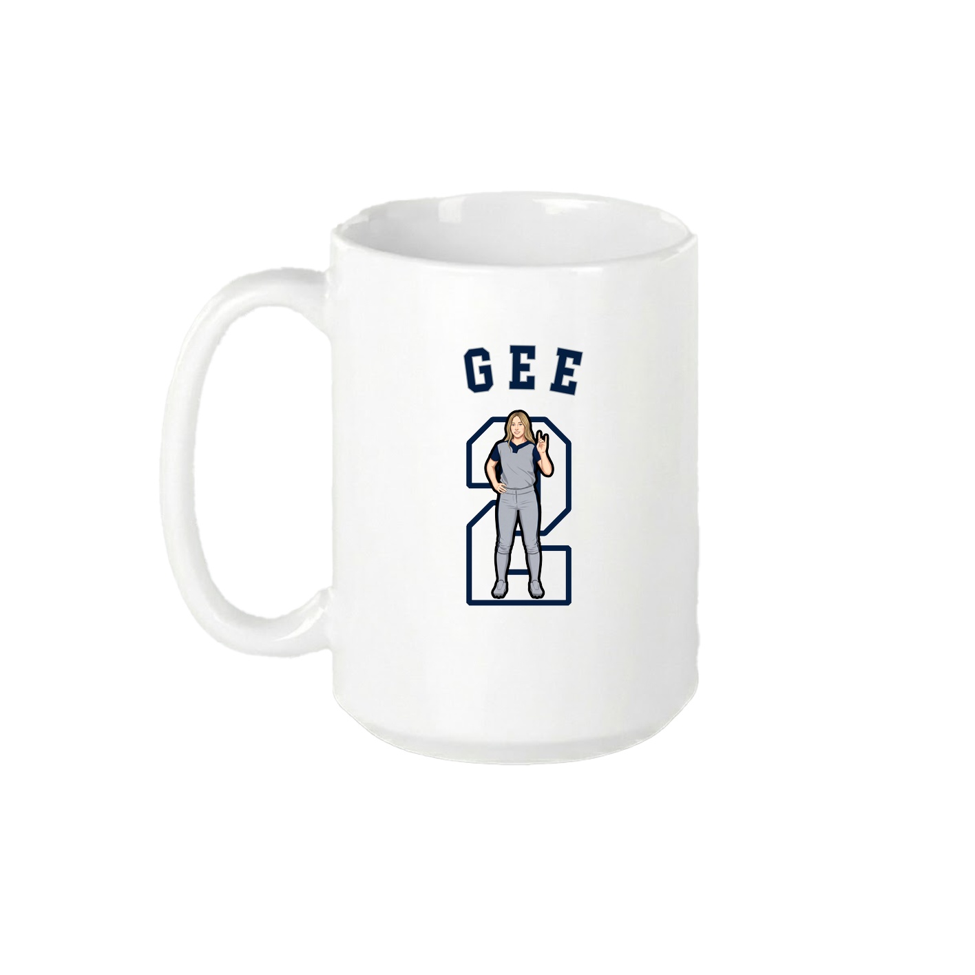 15oz Coffee Mug — Shirsey Arch in White