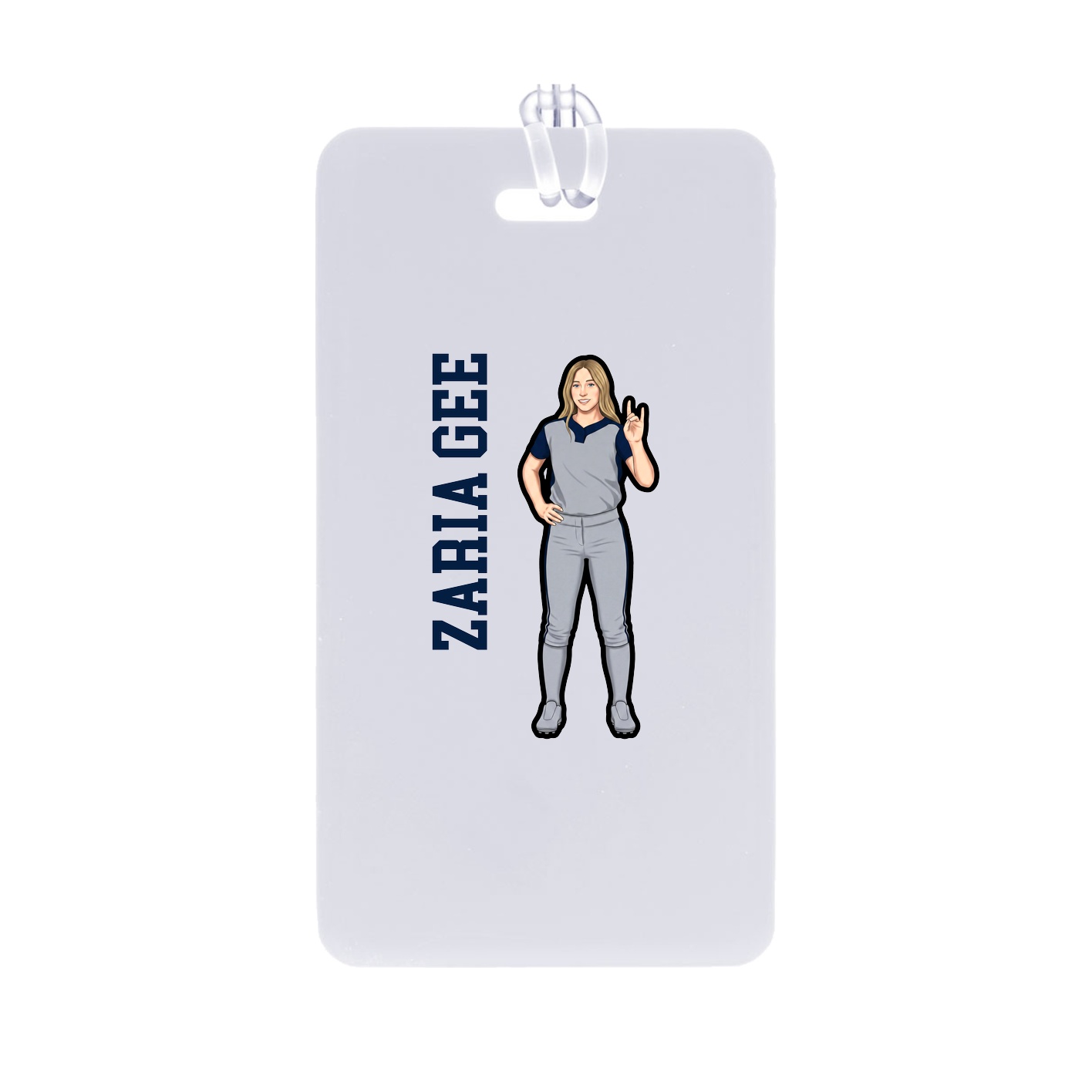 Bag Tag — Name Vertical in Classic
