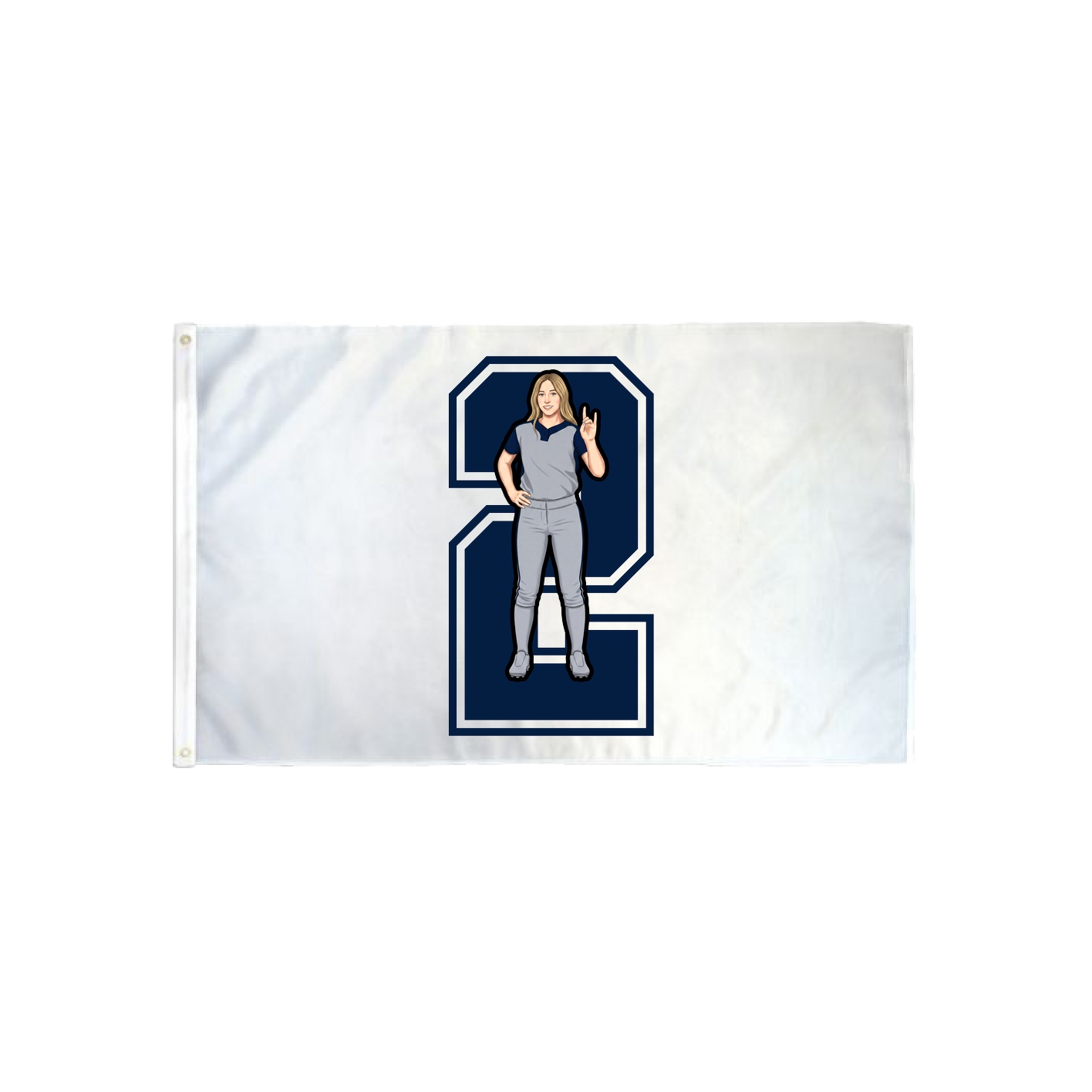 3x5 Flag — Number in Classic