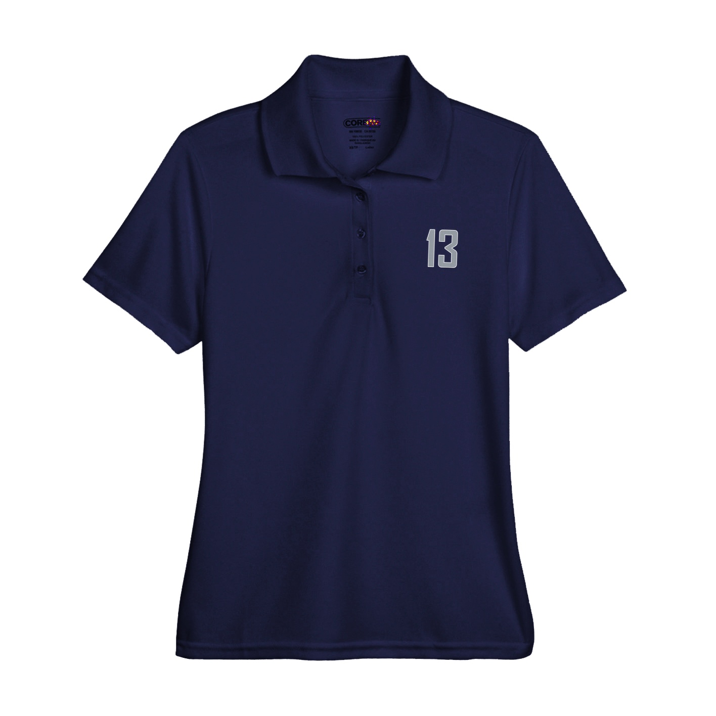 Womens Performance Polo — Front Shirsy in Navy