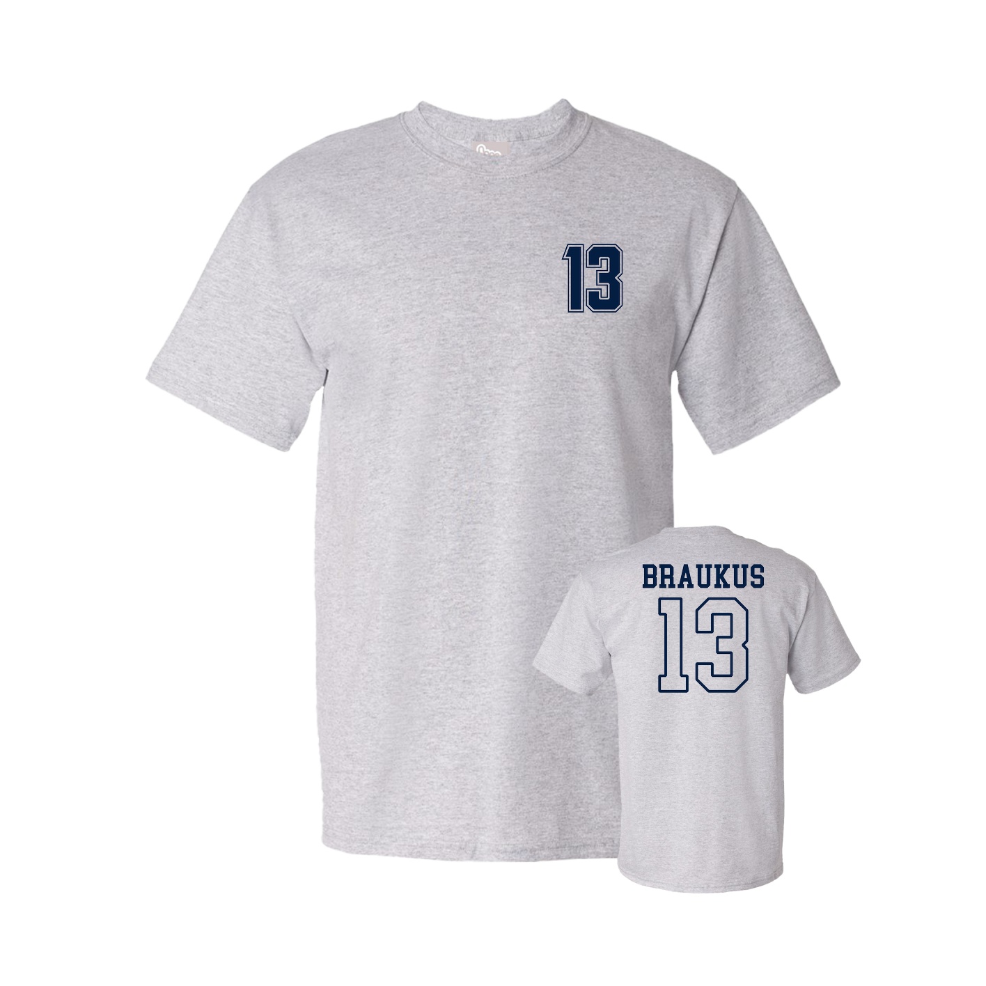 Youth Tee — Chest Back in Grey