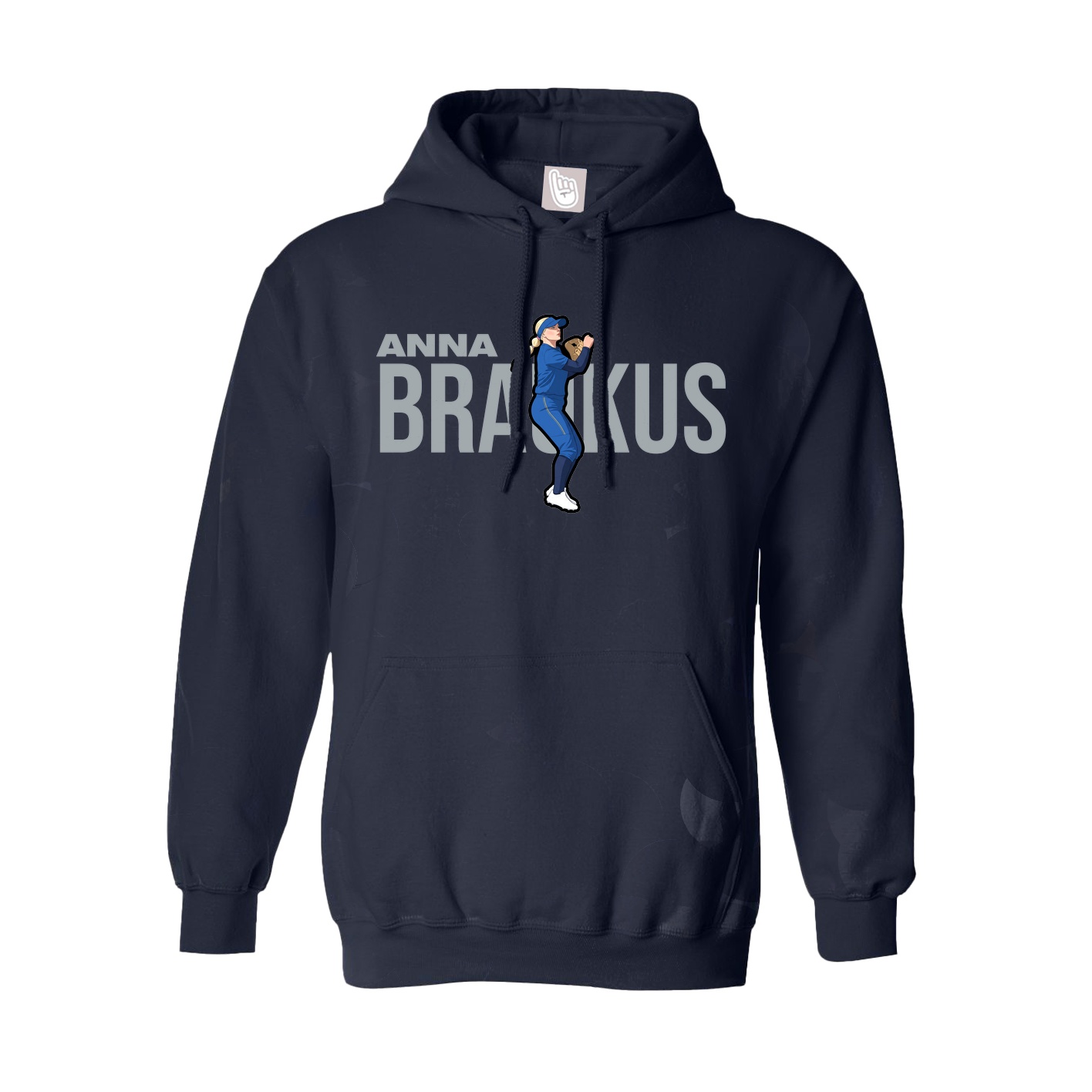 Hoodie — Player Name in Navy
