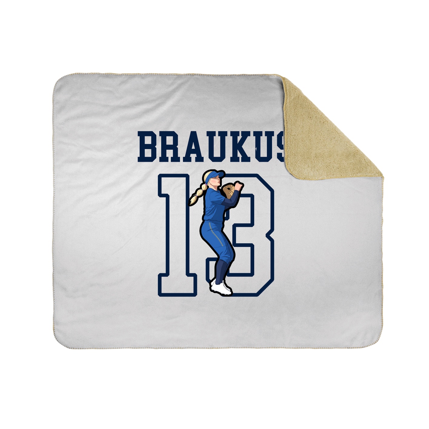 Throw Blanket — Shirsey in White