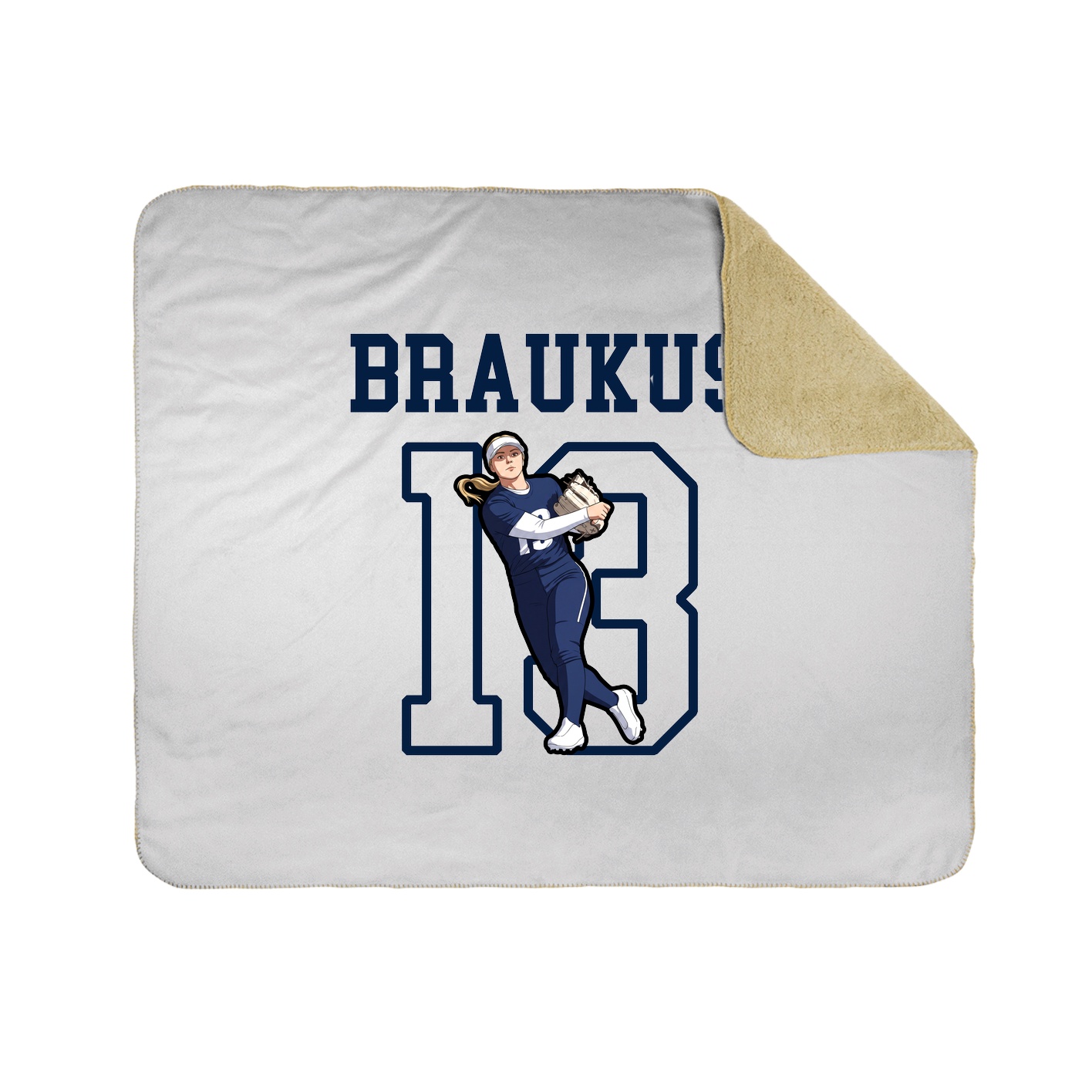 Throw Blanket — Shirsey in White