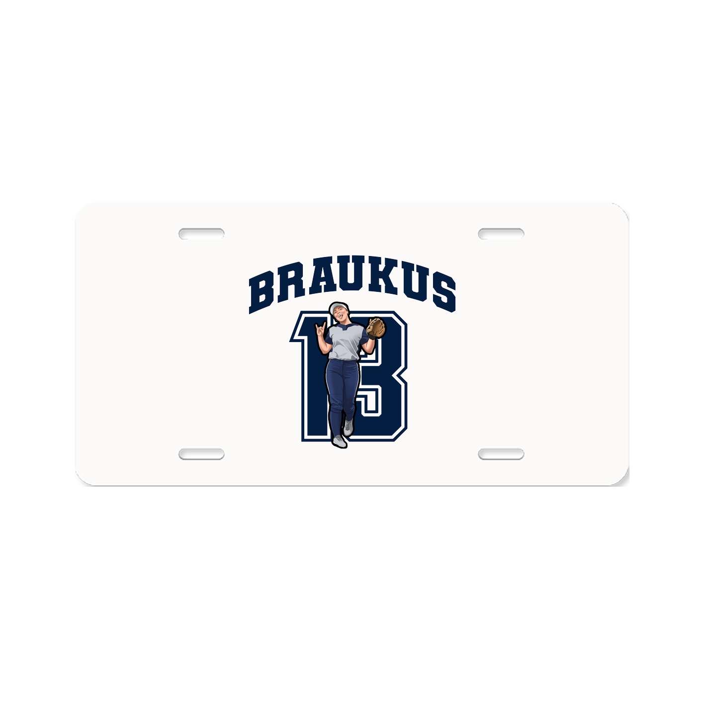 License Plate — Number in Classic