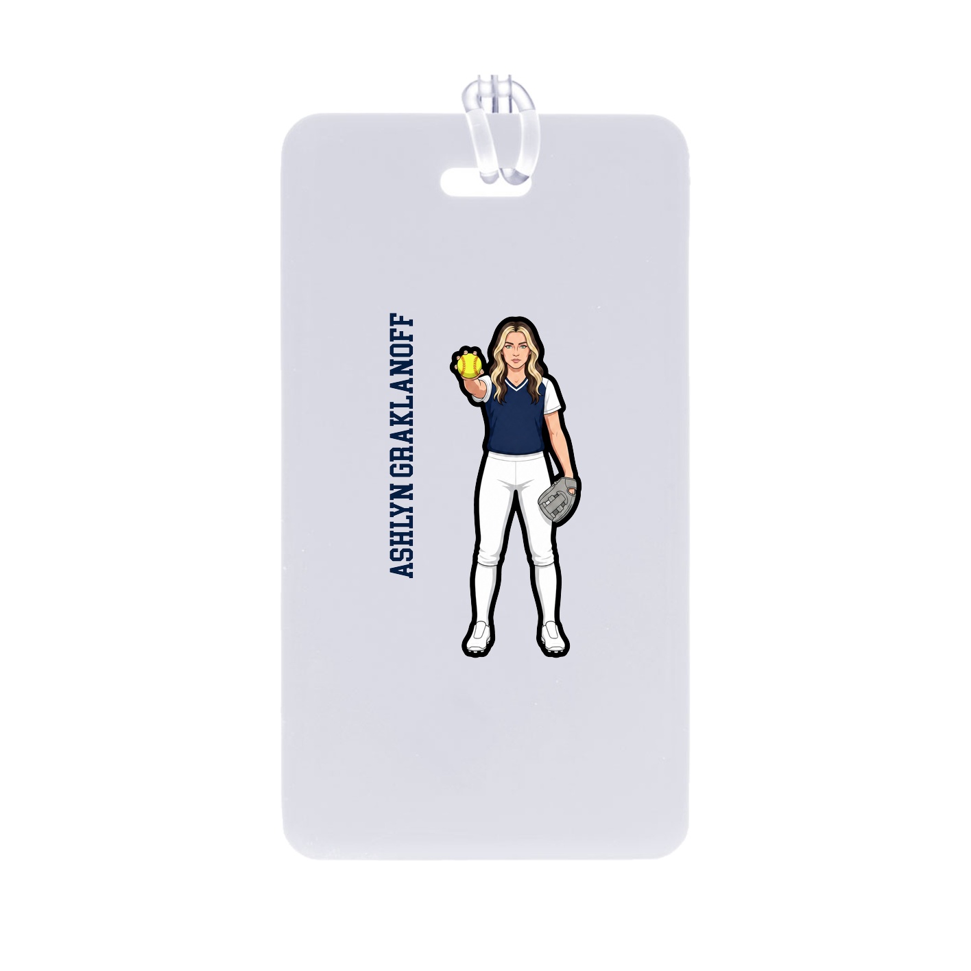 Bag Tag — Name Vertical in Classic