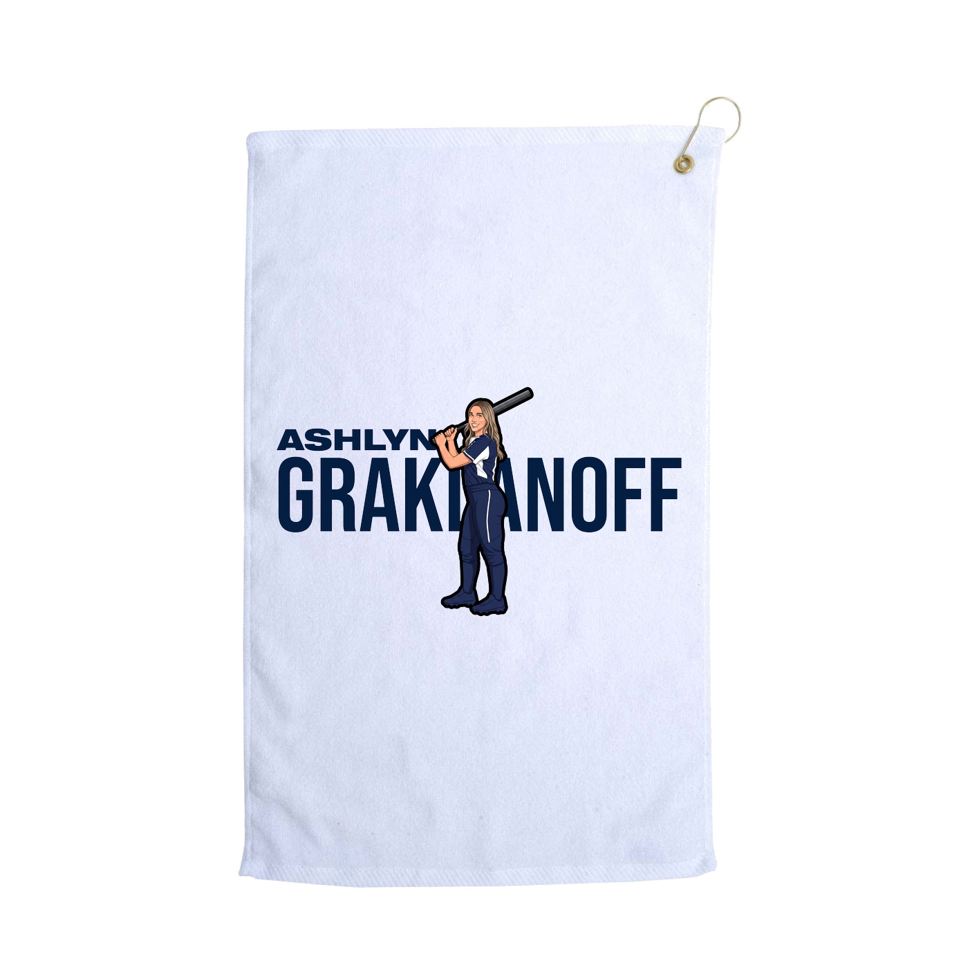 Golf Towel — Player Name in White