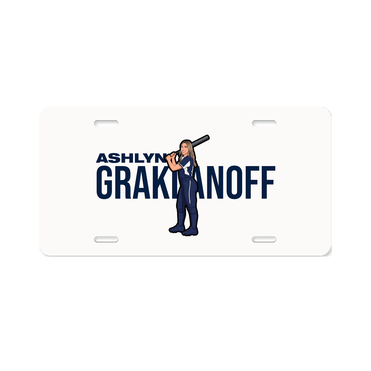 License Plate — Player Name in Classic