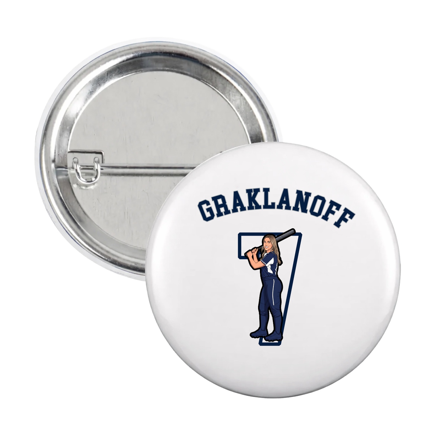 Game Day Button — Shirsey Arch in White