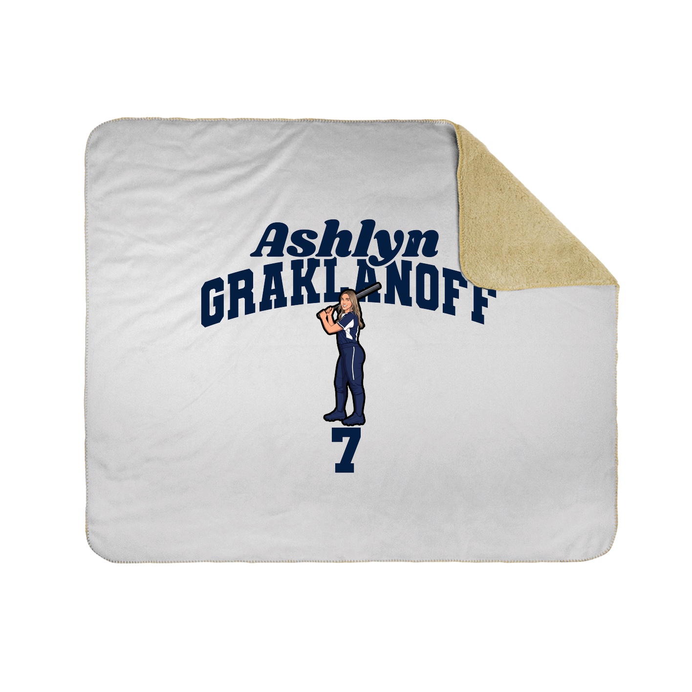 Throw Blanket — Signature Arch in White