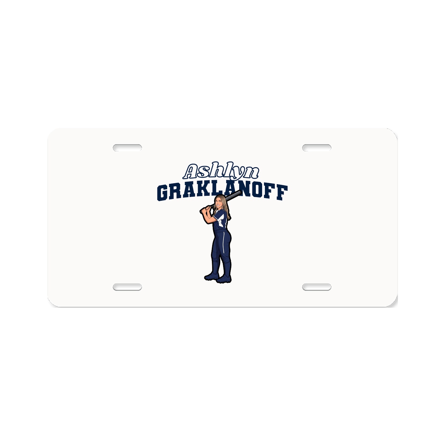 License Plate — Name Arch in Classic