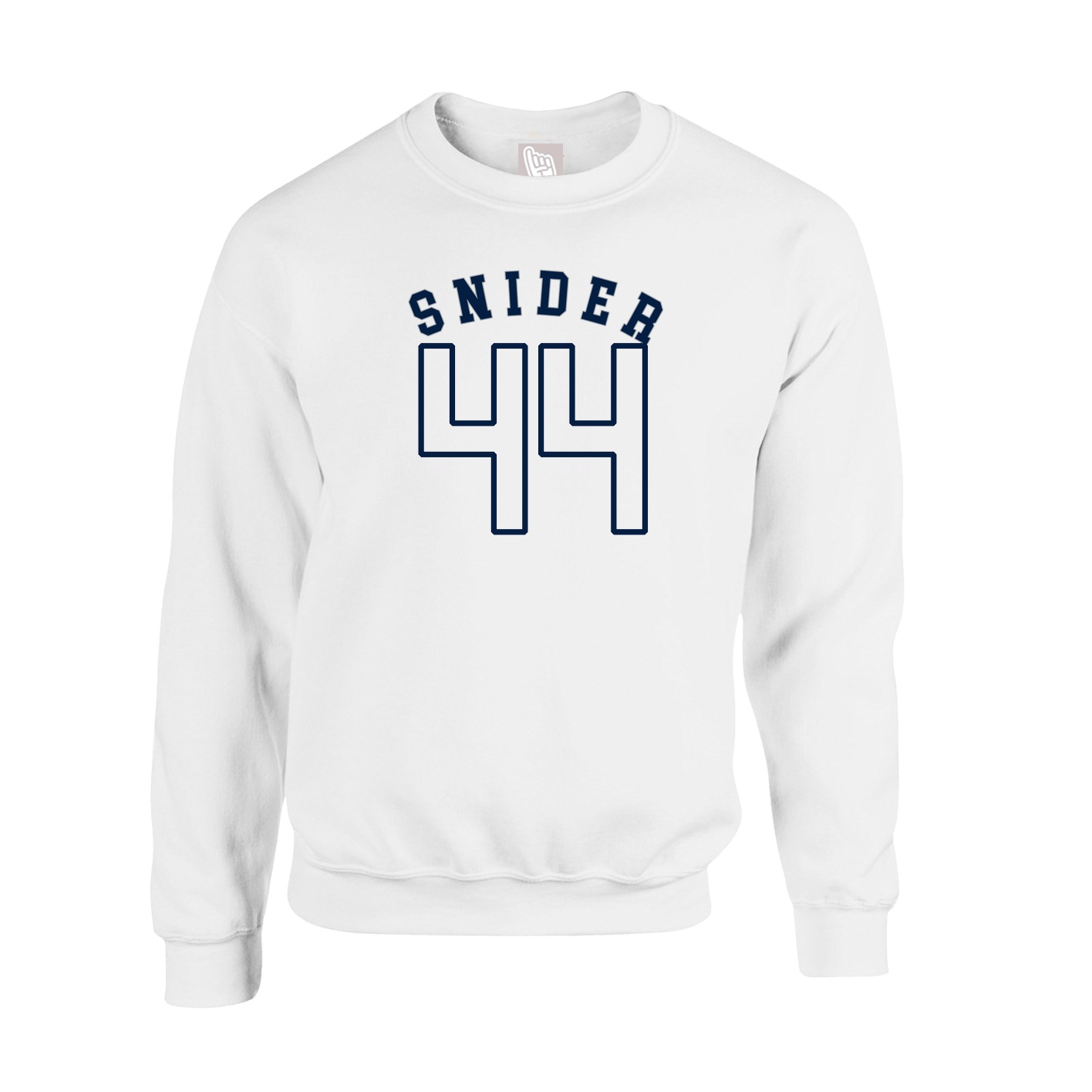 Fleece Crew — Shirsey Arch in White